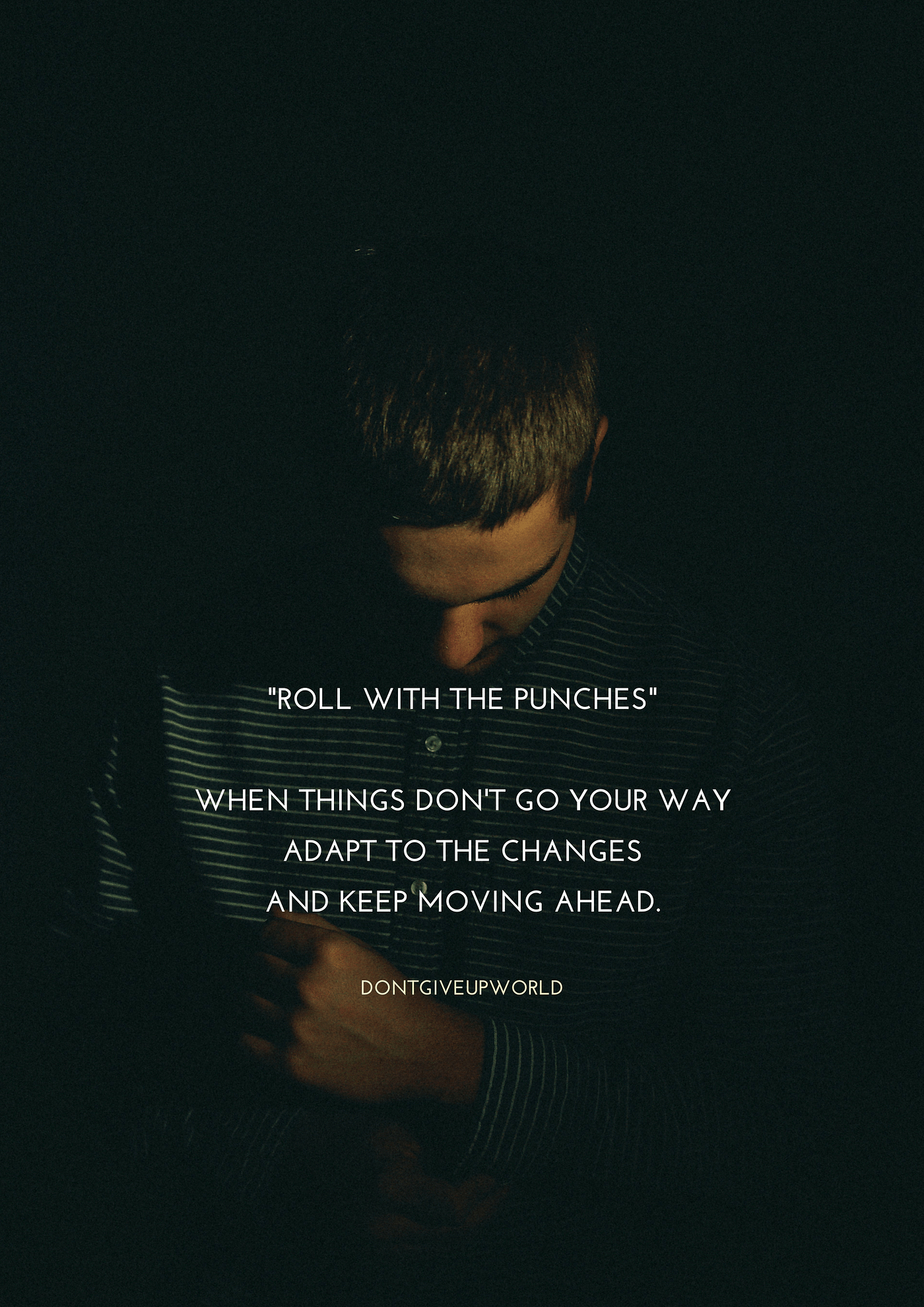 1400x1980 MOTIVATIONAL WALLPAPER ON ROLL WITH THE PUNCHES