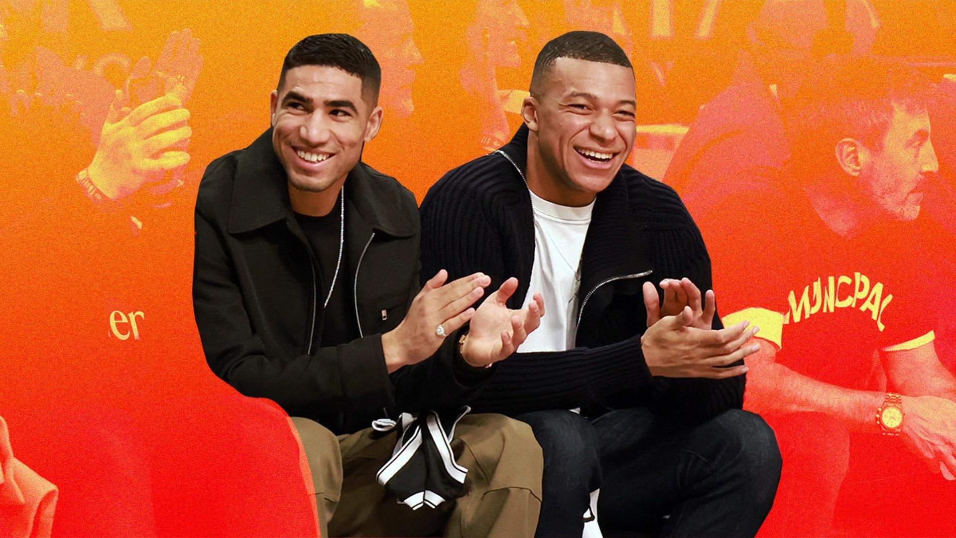 1920x1080 Kylian Mbappé and Achraf Hakimi both have baller watch game