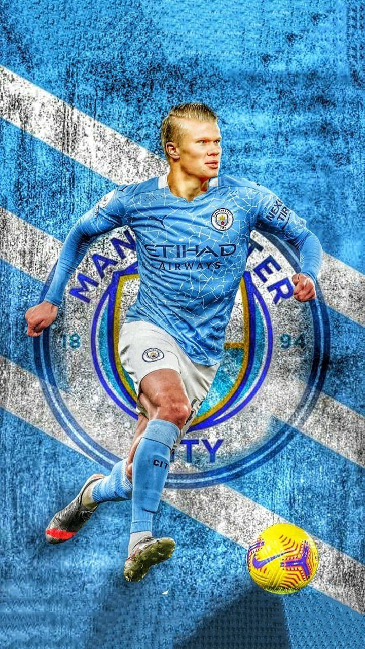 720x1280 Haaland Man City Wallpaper Discover more Erling Haaland, Football, Haaland, Haaland Man City,. Manchester city wallpaper, City wallpaper, Football player costume