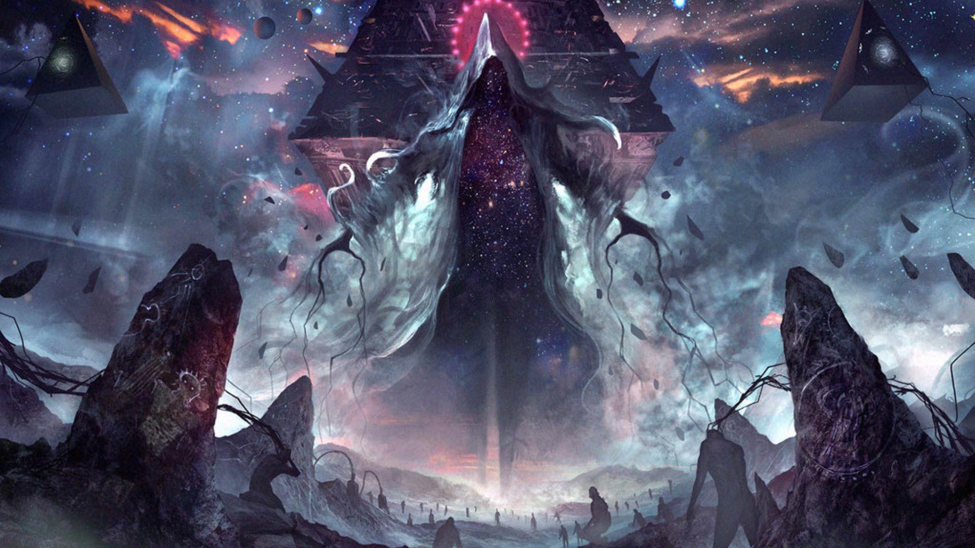 1920x1080 Cosmic Horror Wallpaper