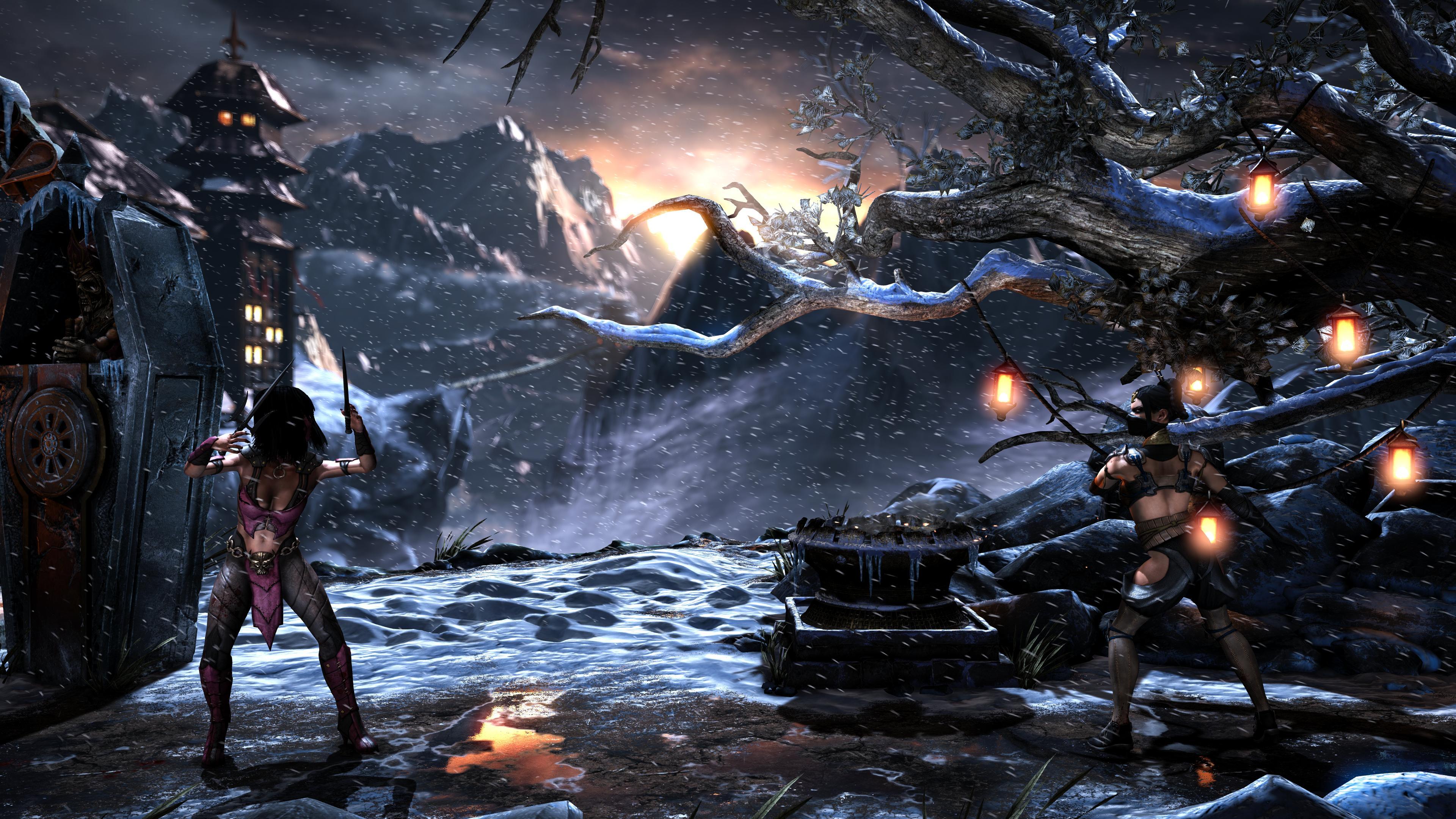 3840x2160 Mileena vs Kitana 4K Wallpaper