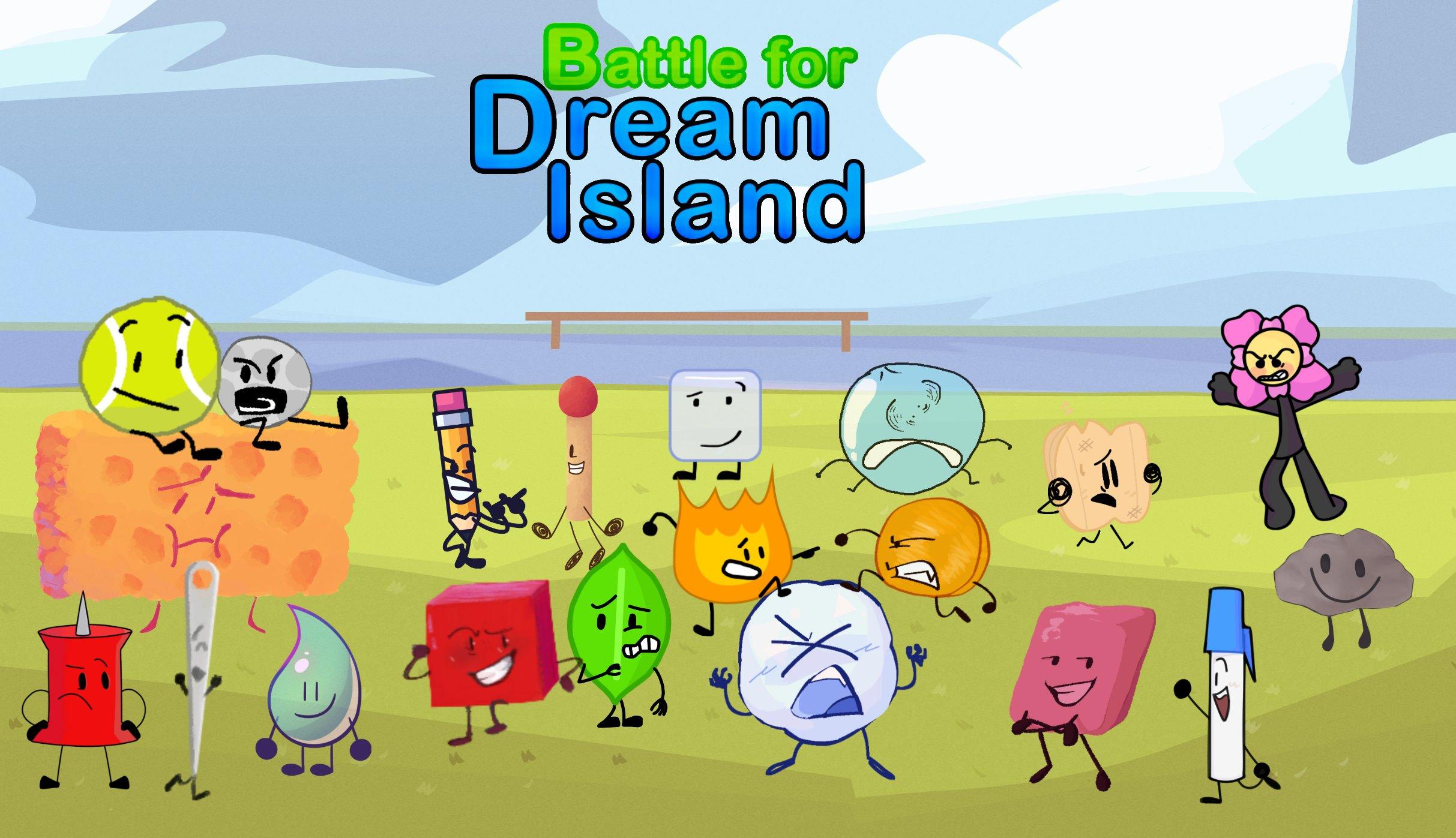 BFDI [ Wallpaper for your PC ]  Battle, Island wallpaper, Simple