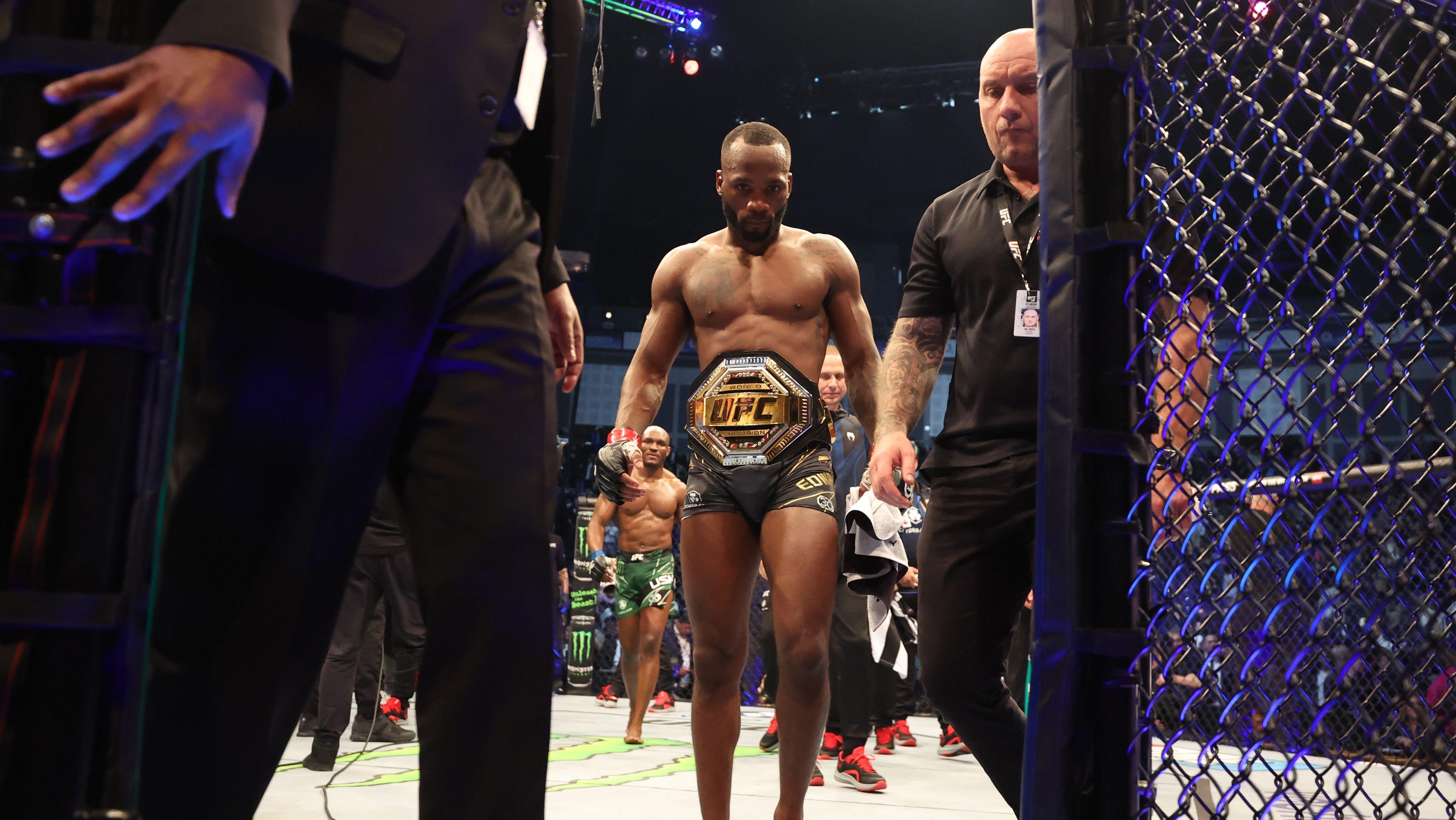 4504x2538 Champ Leon Edwards Reacts to UFC Announcing His Next Opponent