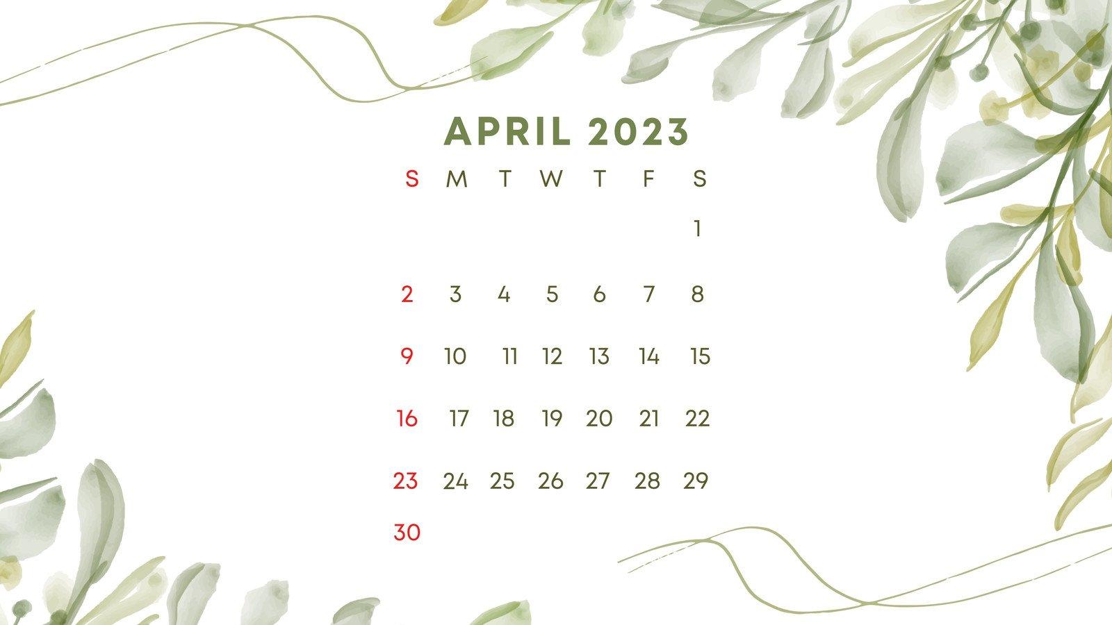 April 2023 Calendar Wallpapers - Top Free April 2023 Calendar Backgrounds -  WallpaperAccess