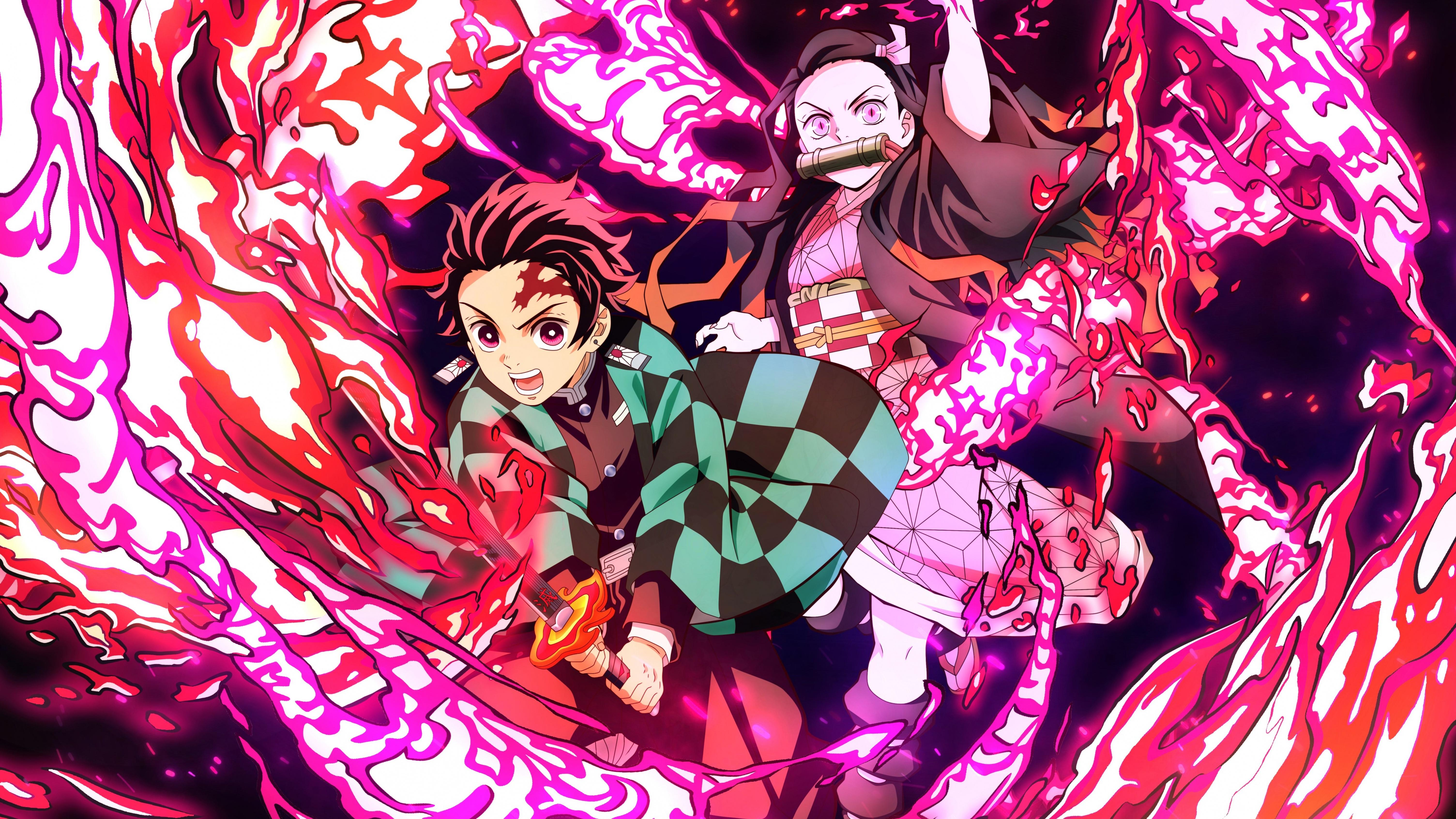 Demon Slayer Tanjiro and Nezuko Wallpapers - Top Free Demon Slayer ...