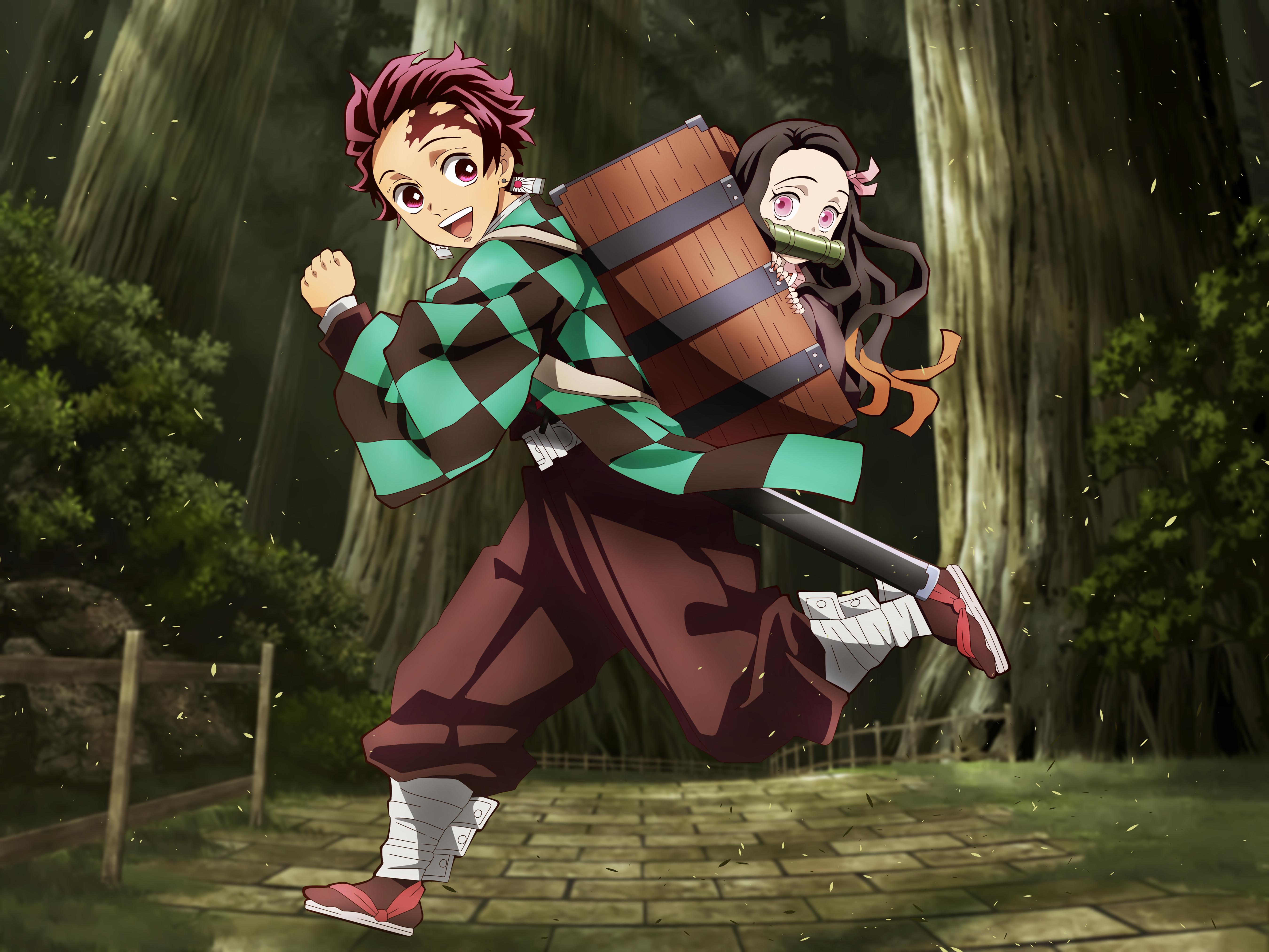 5400x4050 Nezuko Kamado Wallpaper 4K, Tanjiro Kamado, Anime