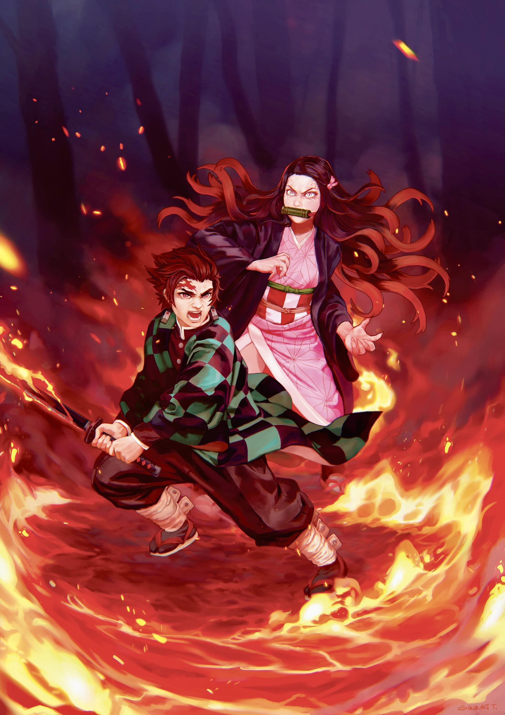 1920x2715 Demon Slayer & Nezuko