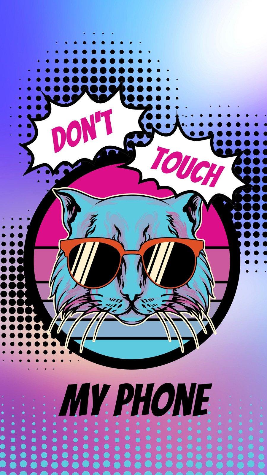 900x1600 Free customizable cat phone wallpaper templates