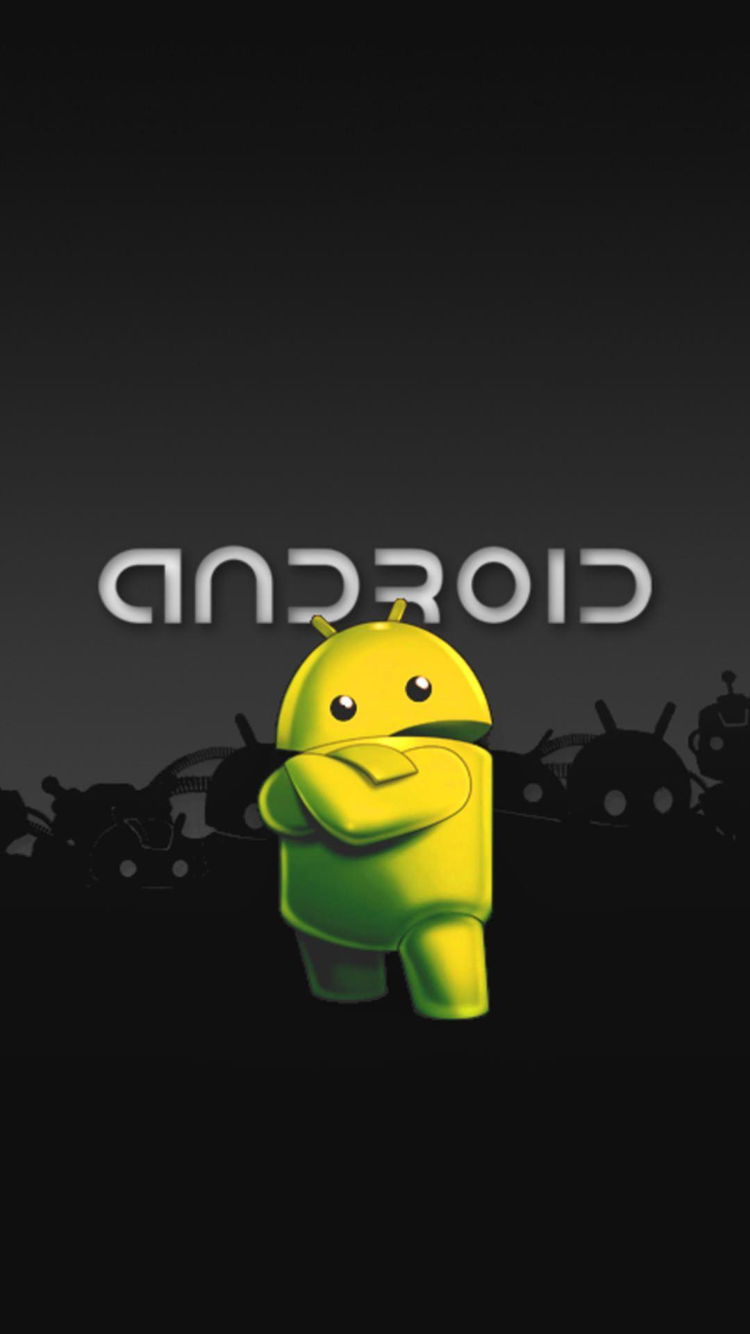 1080x1920 Android logo black green. wallpaper.sc SmartPhone