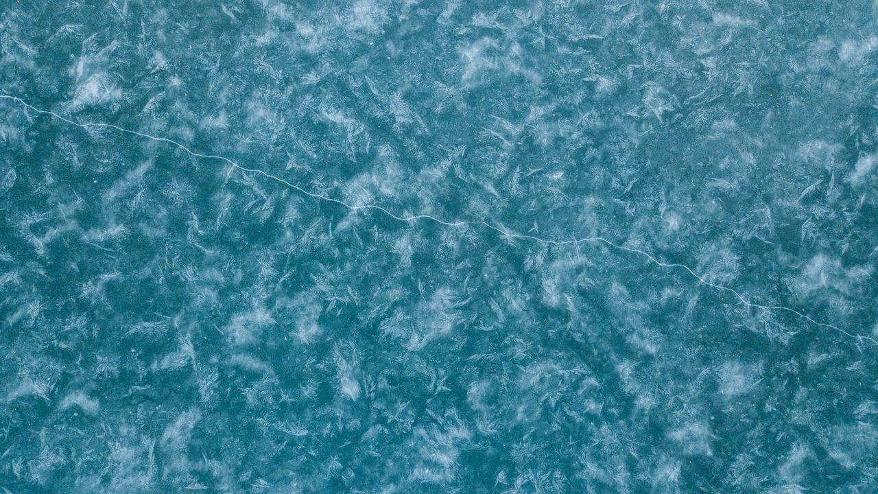 1280x720 Wallpaper ice, snow, texture, frosty, pattern, cranny hd, picture, image