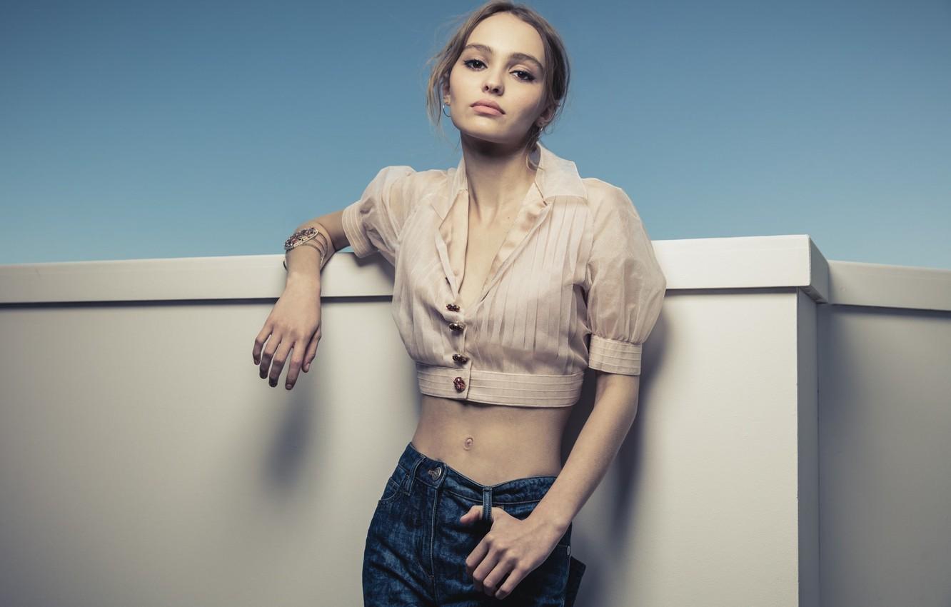 1332x850 Wallpaper Look, Girl, Sweetheart, Jeans, Actress, Blouse, Beautiful, Lily Rose Melody Depp, Lily Rose Melody Depp Image For Desktop, Section девушки