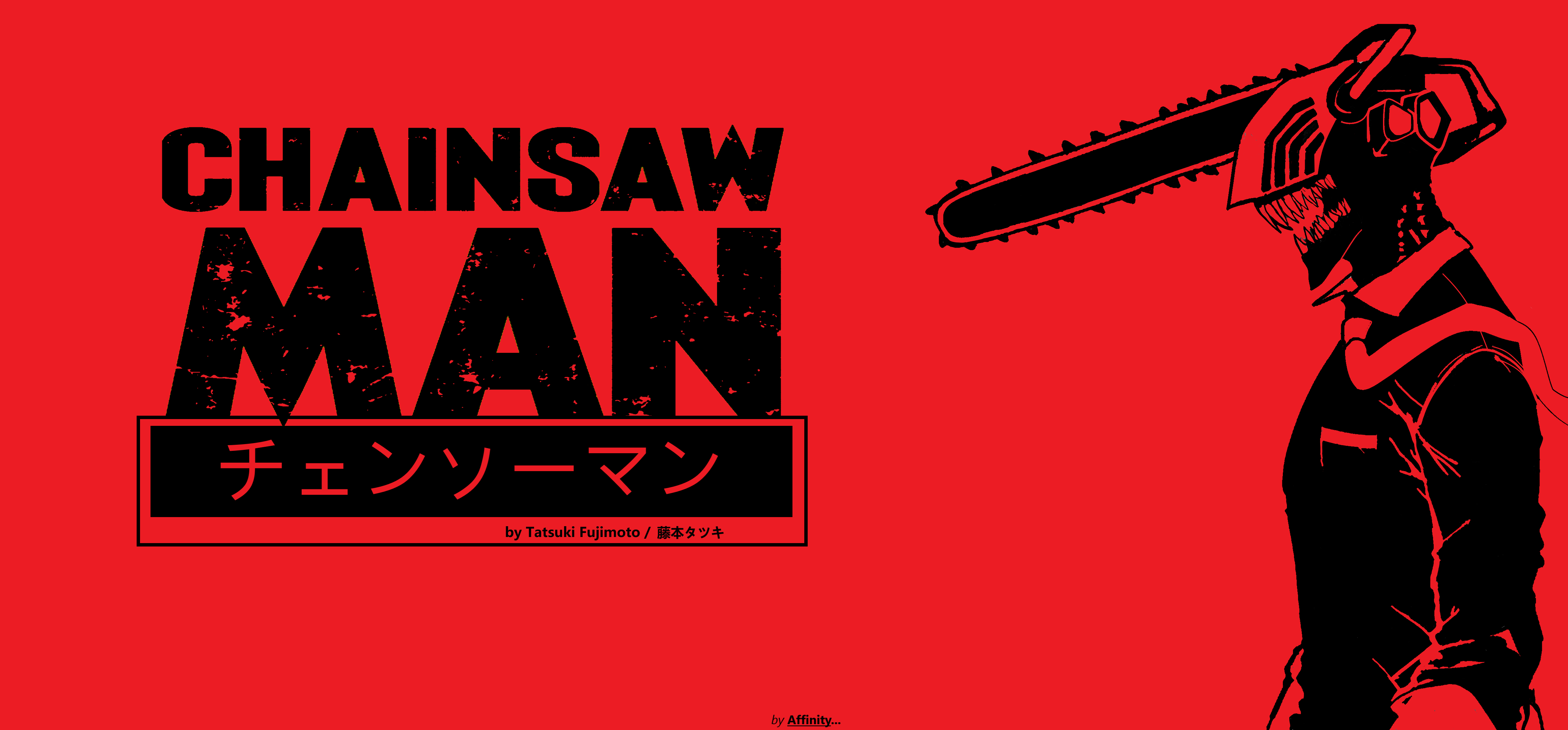 4636x2160 Took some time but here it is, Chainsaw Man Wallpaper 4k ( minimalist style )