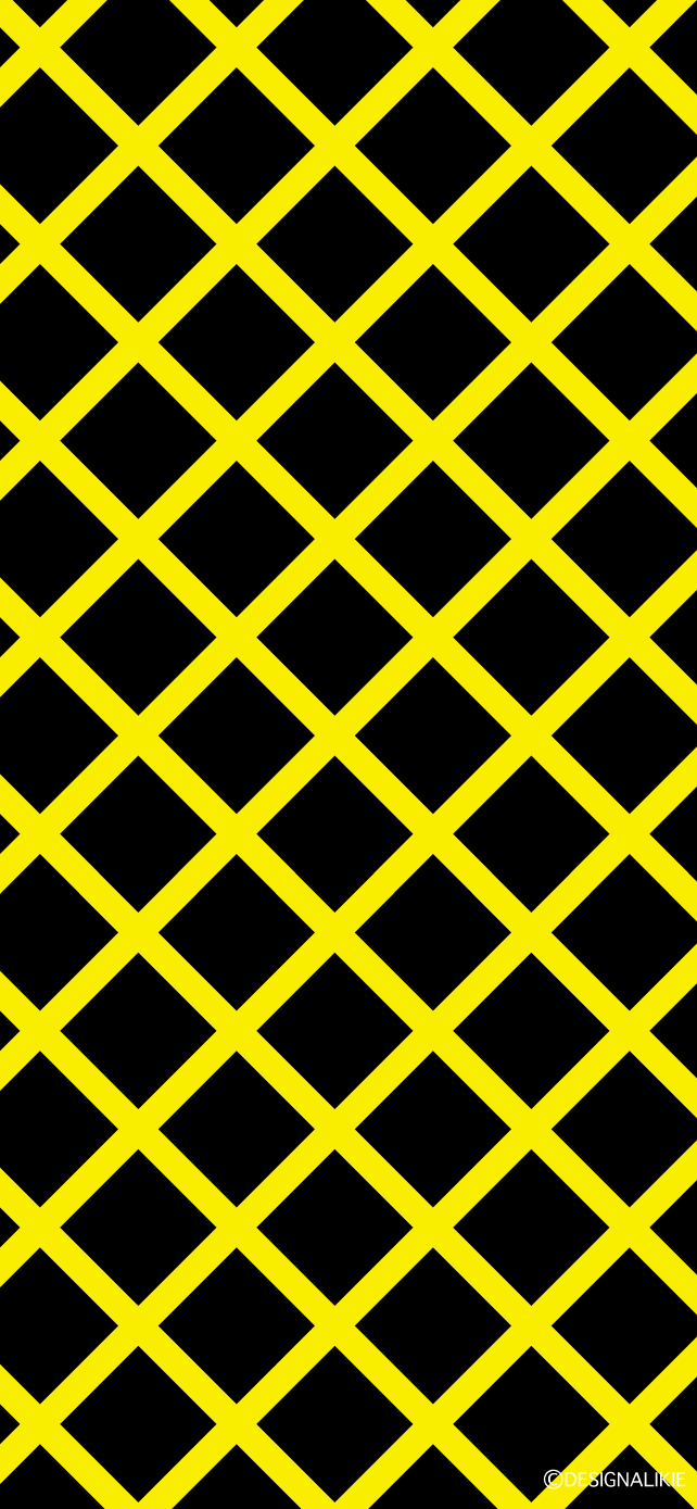 642x1389 Yellow Check Line on Black Wallpaper for iPhone Free PNG Image｜Illustoon