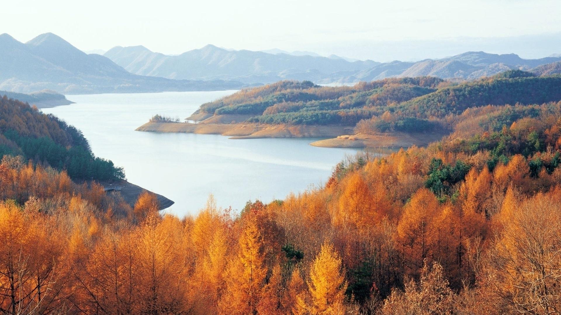 1920x1080 Chungjuho Lake South Korea desktop PC and Mac wallpaper