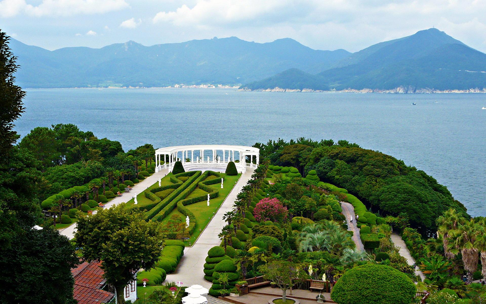 1920x1200 Desktop Wallpaper South Korea Nature Mountains Gardens 1920x1200