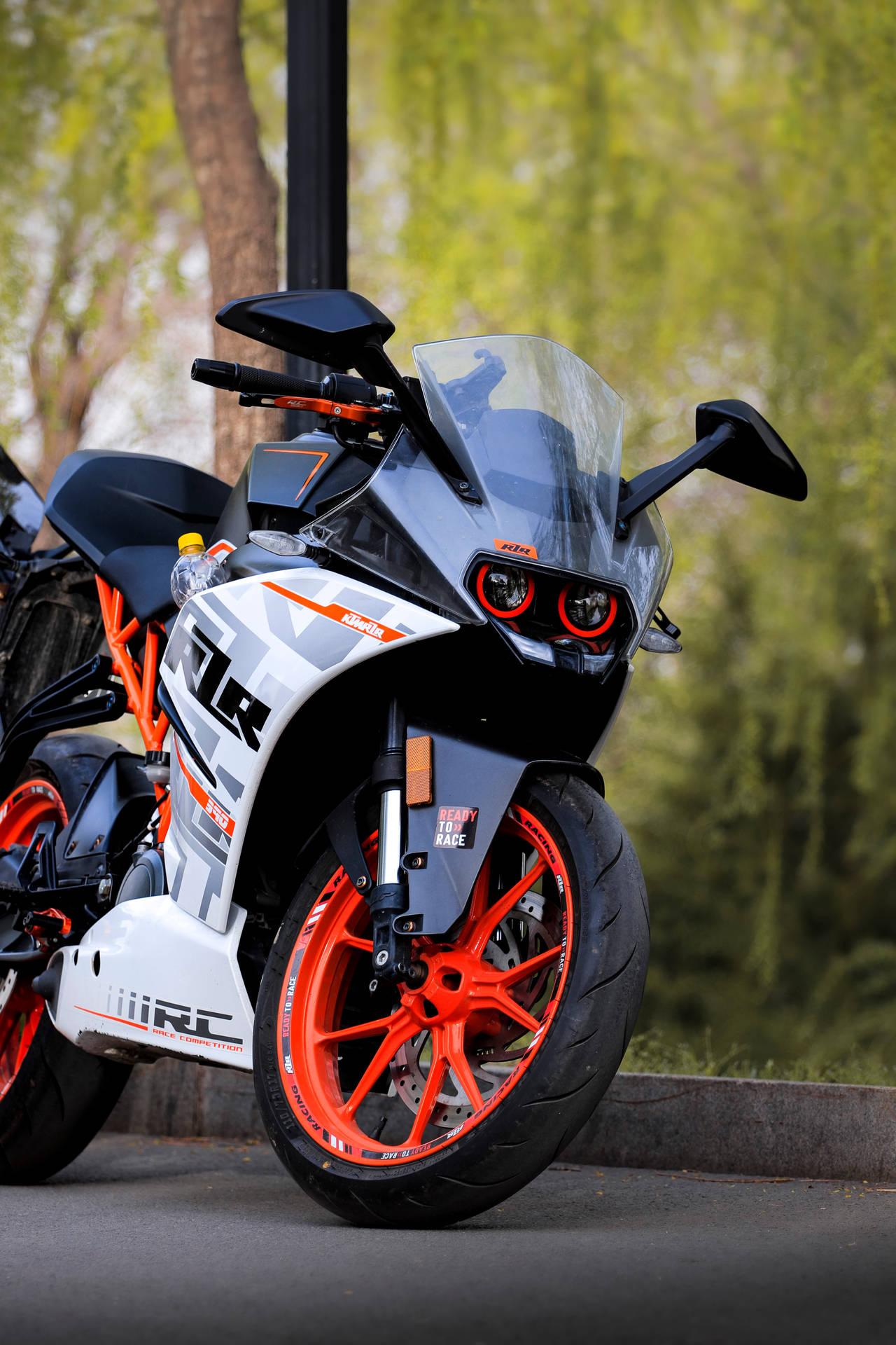 1280x1920 Download Ktm Rc 390 Orange Wheels Wallpaper