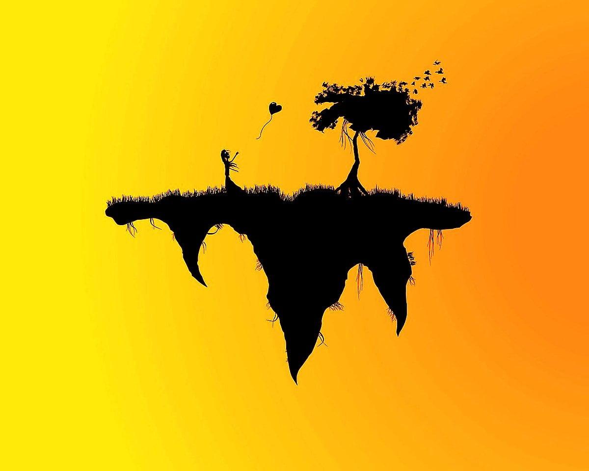 1200x960 Wonderful Vector, Orange, Sunset background. TOP Free Download photo