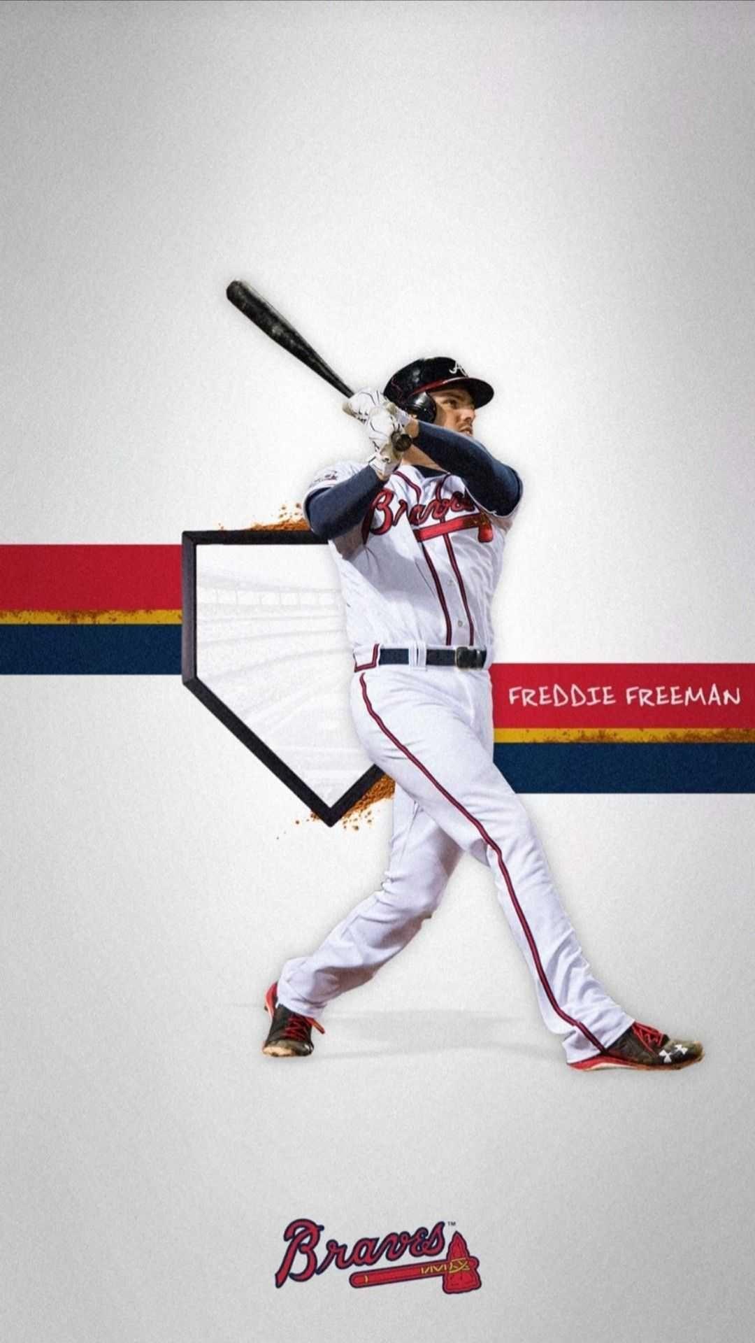 1080x1920 Freddie Freeman Wallpaper. Atlanta braves wallpaper, Atlanta braves, Braves