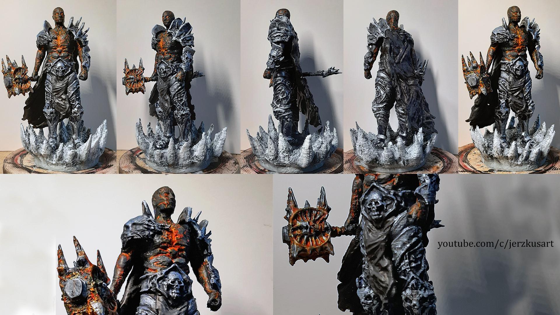 1920x1080 OC Bolvar Fordragon Lich King that I made, 20cm tall. Very happy with the result :)