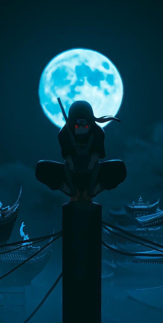 640x1272 Naruto Moon Wallpaper