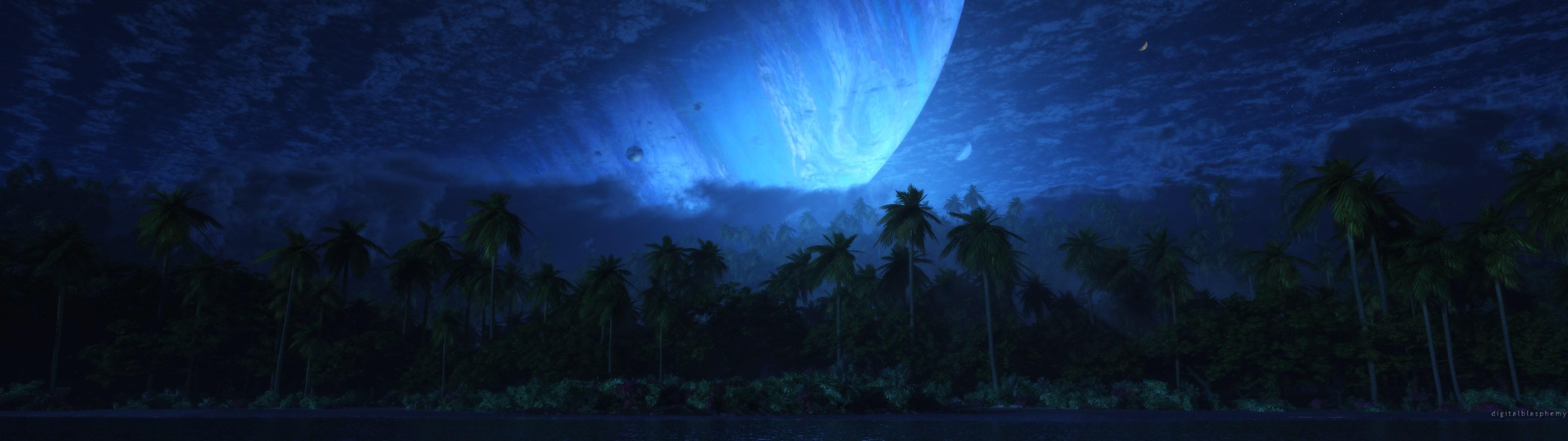3840x1080 widescreen HD sci fi, HD Wallpaper