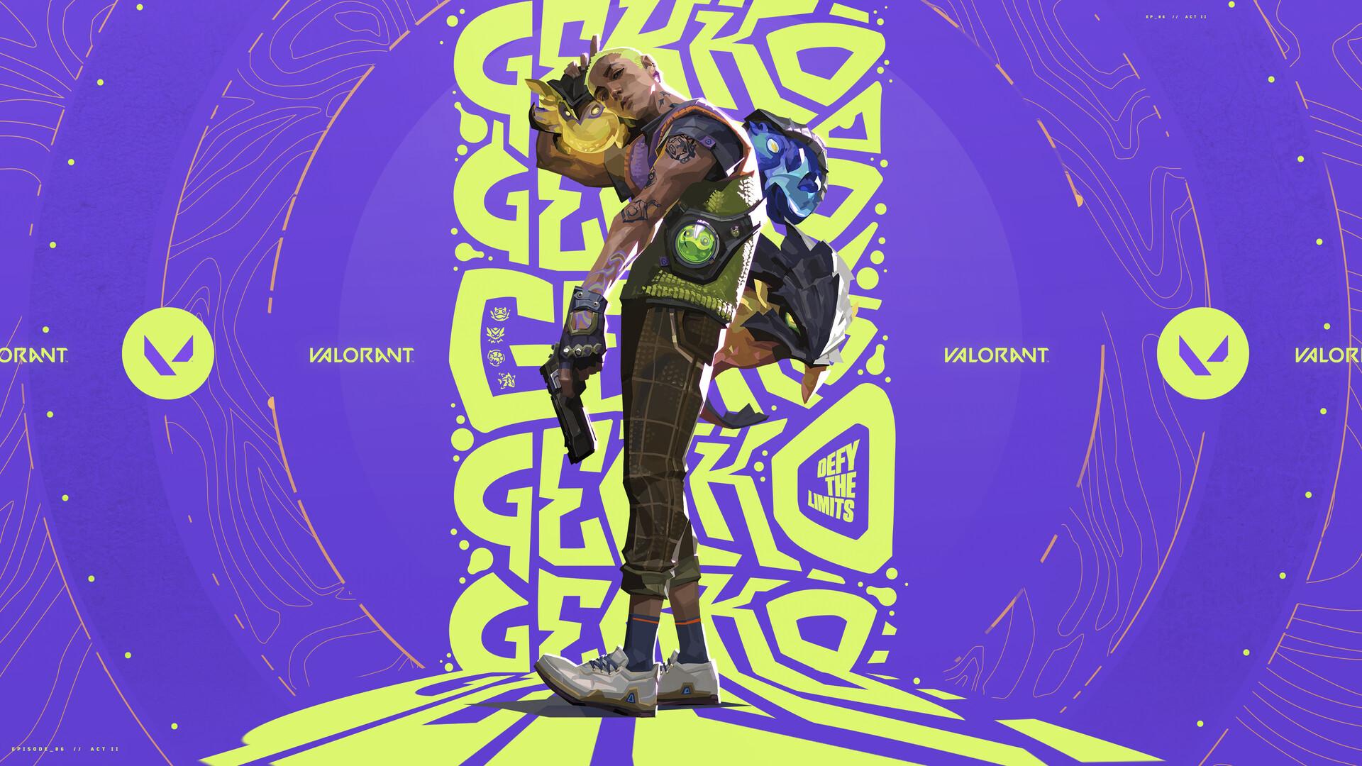 1920x1080 VALORANT agent key art. Gekko