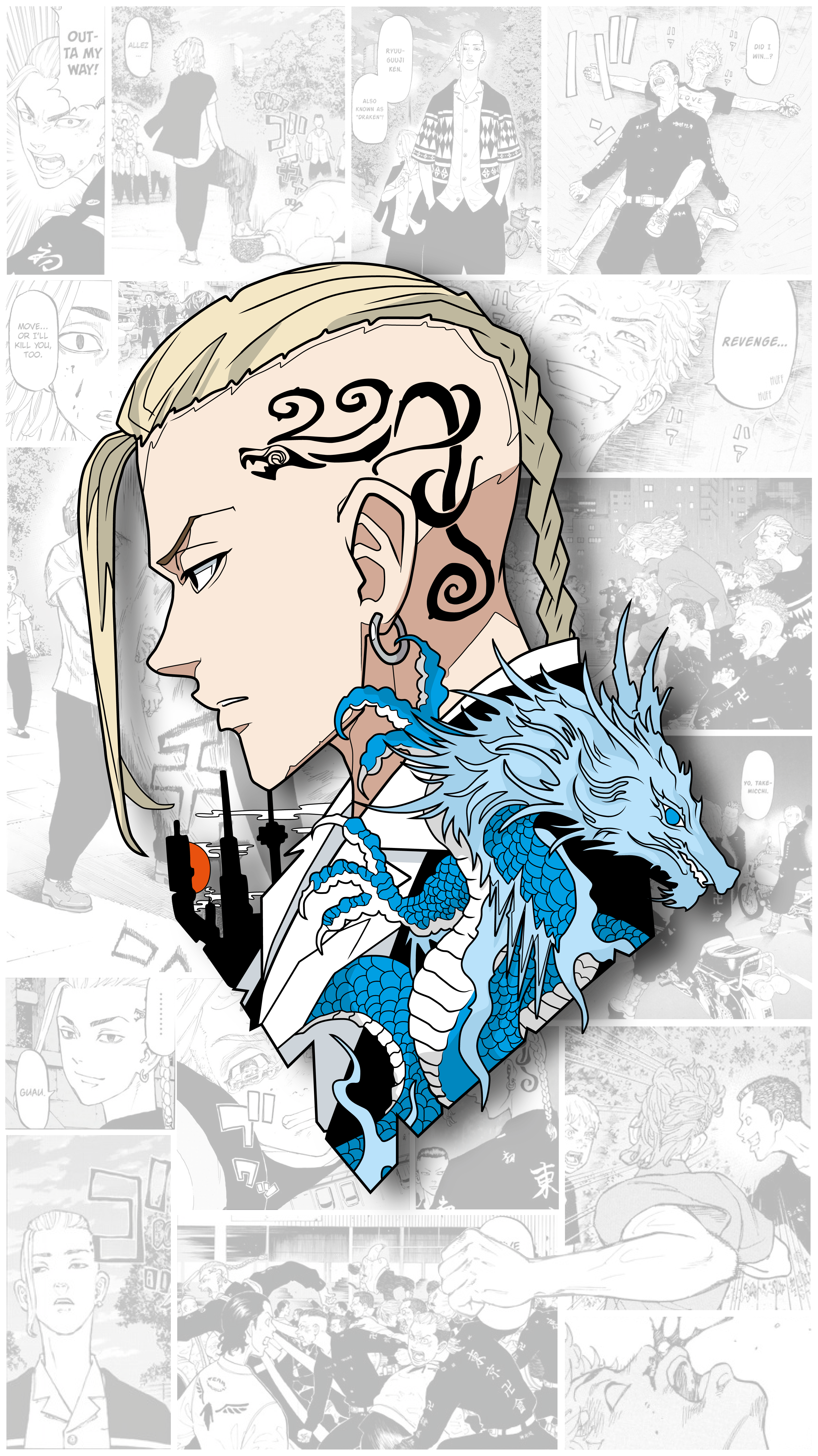 3126x5560 Tokyo Revengers Draken Wallpaper