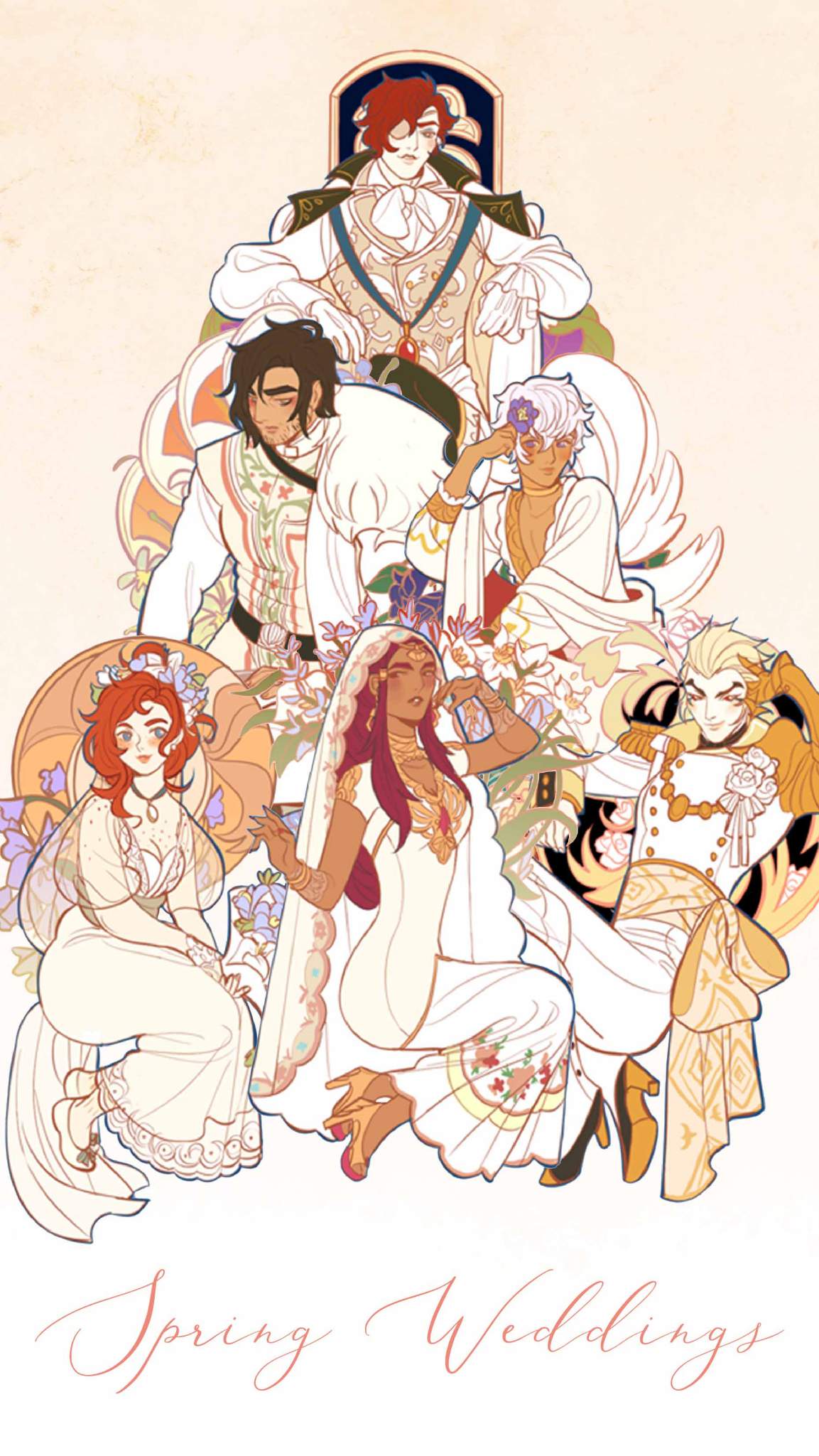 1153x2048 Spring Wedding Wallpaper Edits. The Arcana: Visual Novel Amino