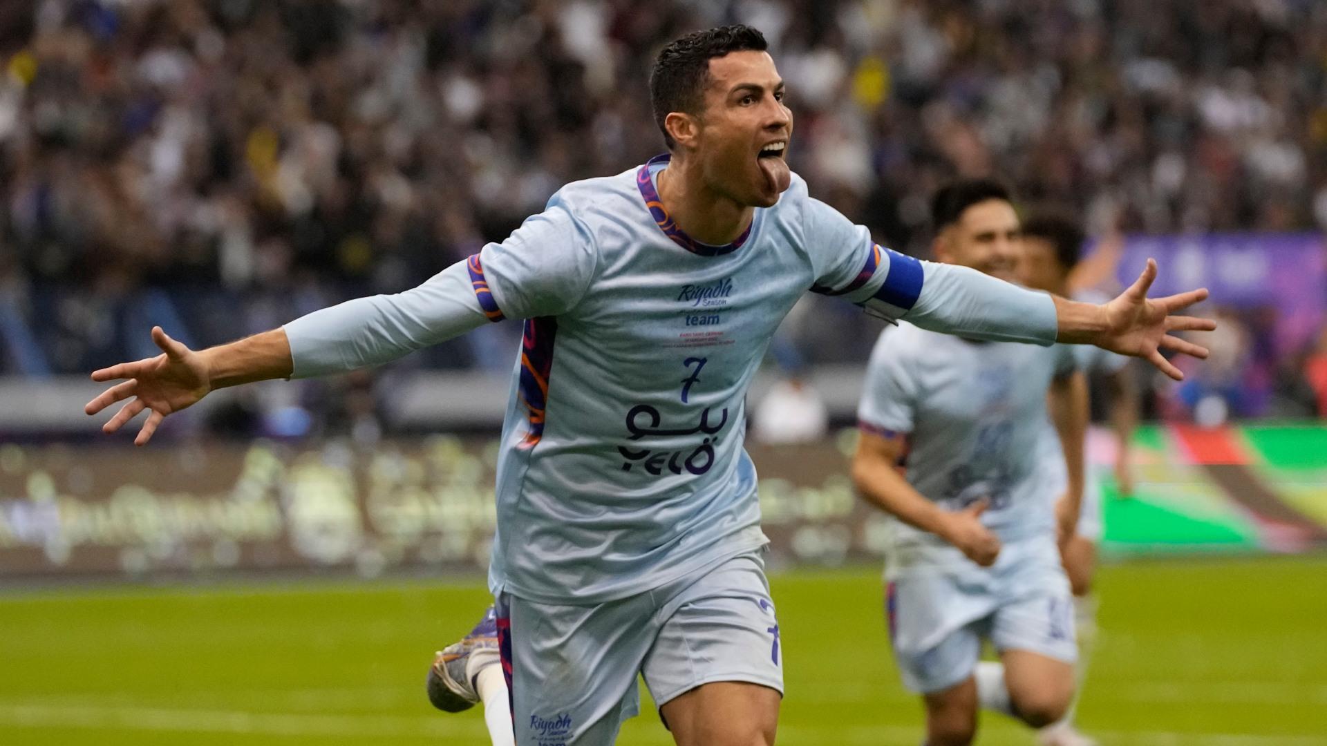 1920x1080 Photos: Ronaldo scores twice in Saudi reunion with Messi