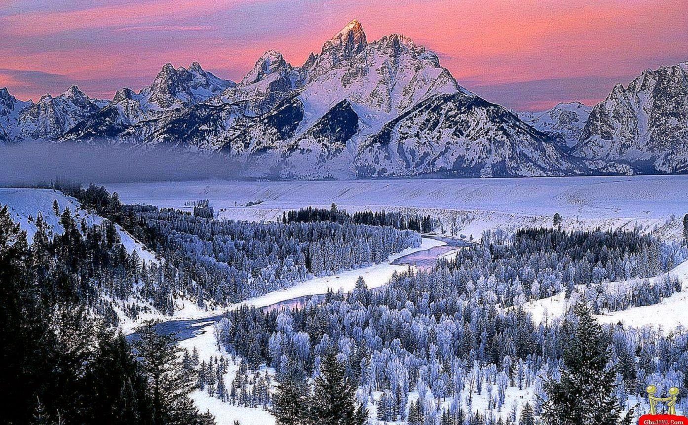 1394x861 Beautiful Snow Mountains Wallpaper. Free HD Wallpaper