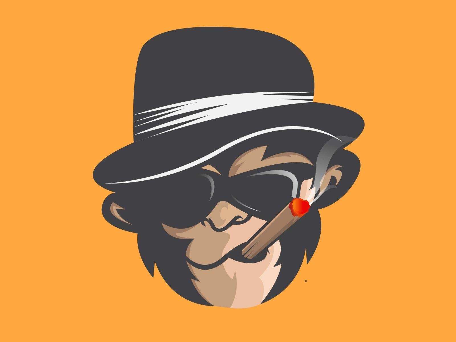 1600x1200 Monkey Smoke by Blackbeard Studio on Dribbble