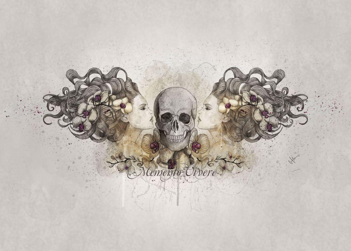 1200x857 Memento Vivere to live' Poster