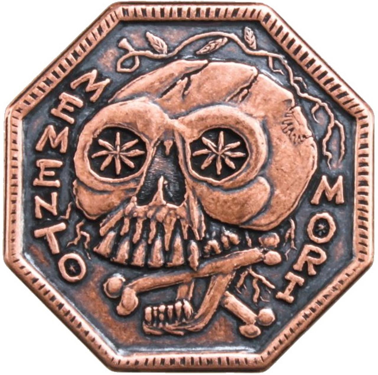 1280x1270 MEMENTO MORI -MEMENTO VIVERE Copper Coin