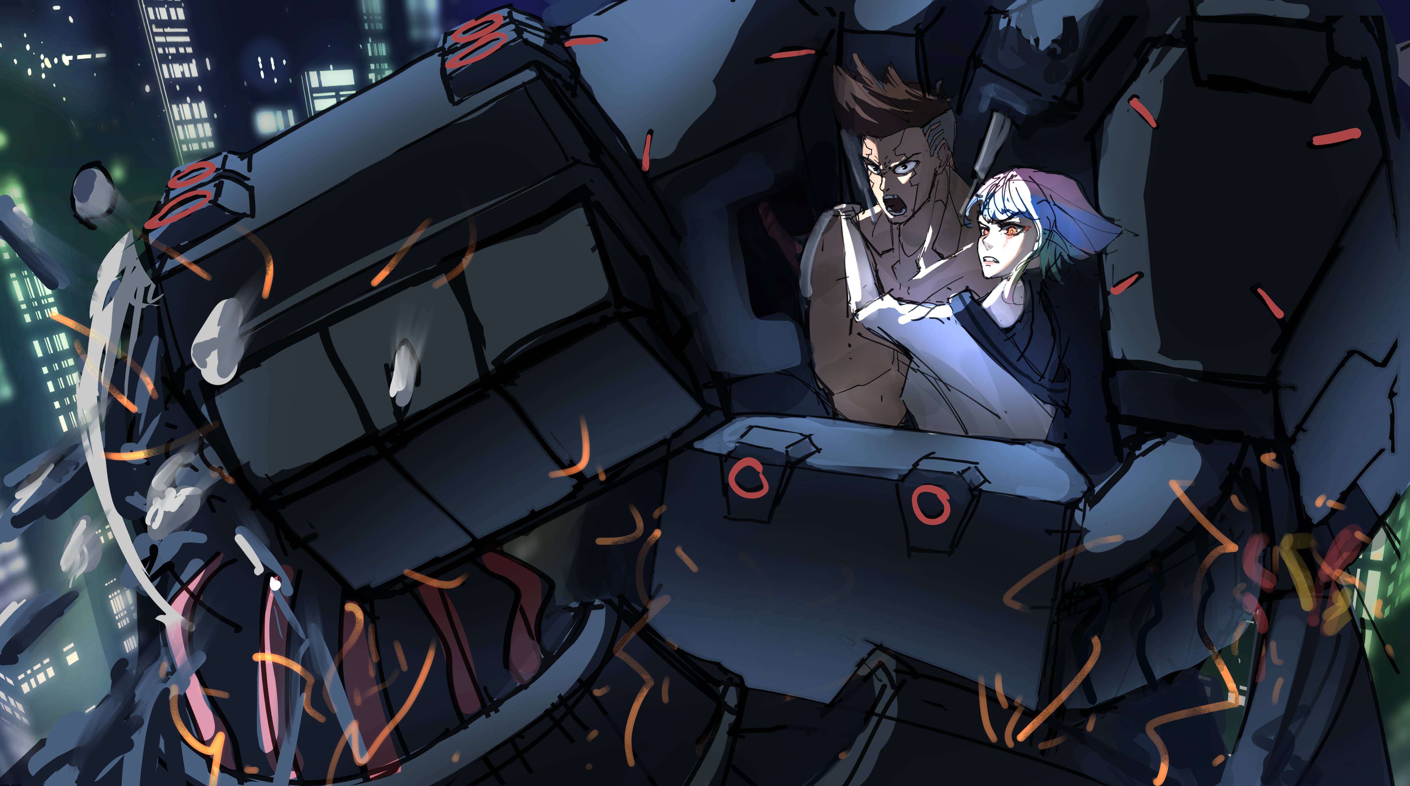 4845x2701 Cyberpunk 4k David and Lucy Wallpaper, HD TV Series 4K Wallpaper, Image and Background