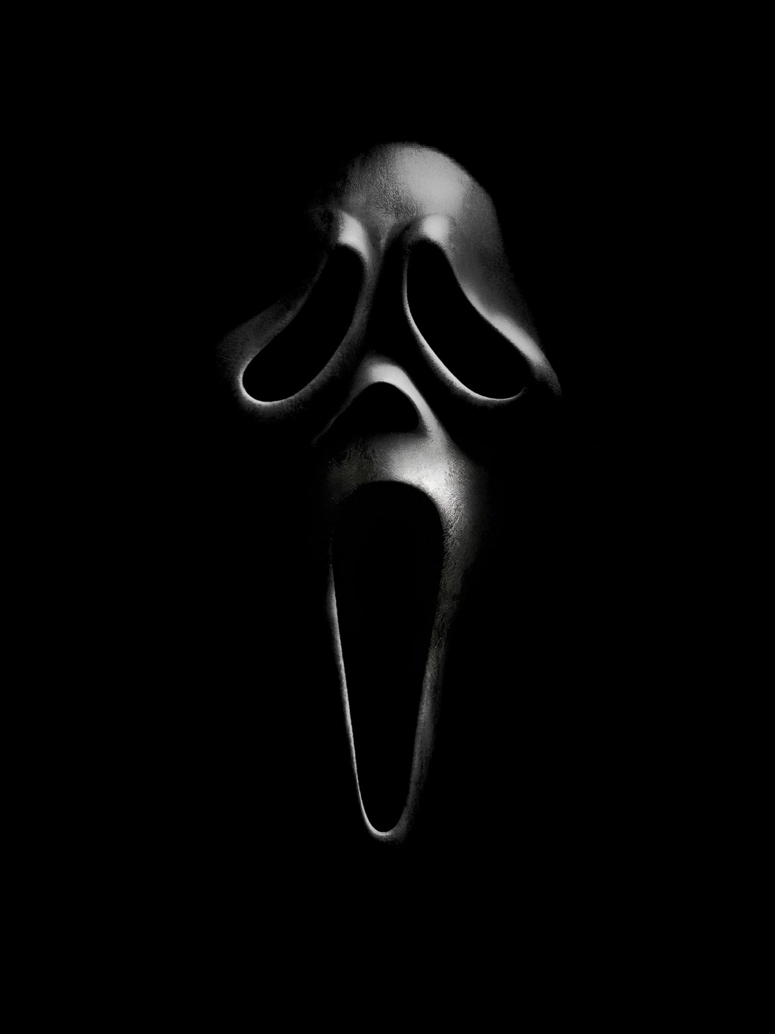 1536x2048 Scream Wallpaper 4K, Ghostface, 2022 Movies, Black Dark
