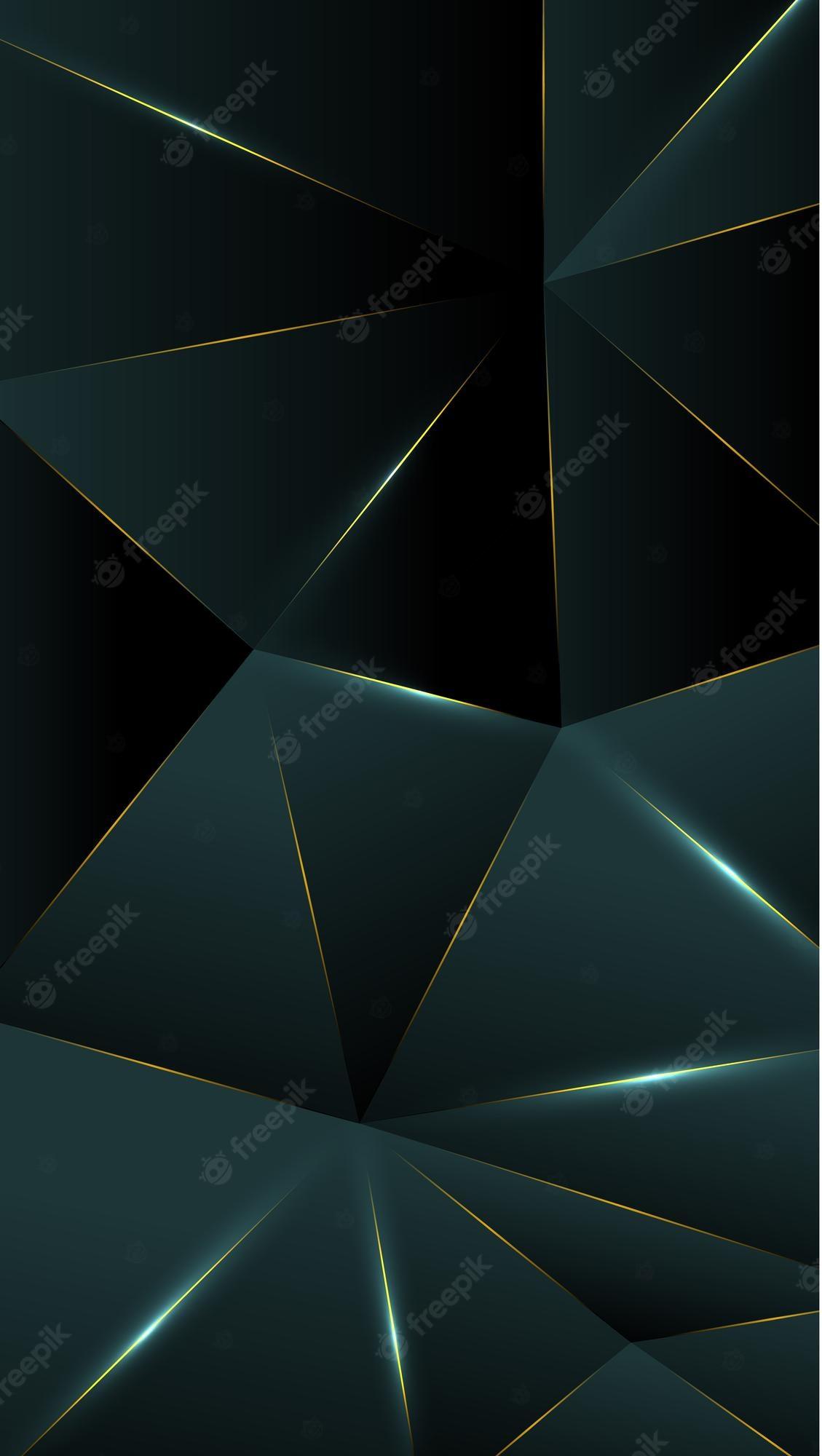 1129x2000 Premium Vector. Polygon, abstract blue gray, black gradient wallpaper background vector illustration