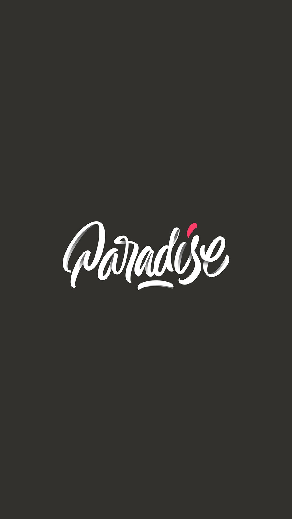 1242x2208 iPhone X wallpaper. paradise logo art illustration