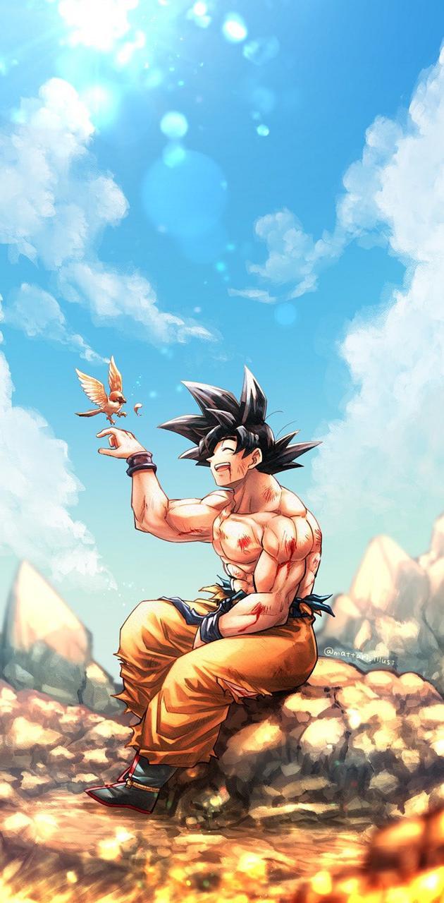 630x1280 Son Goku Wallpaper