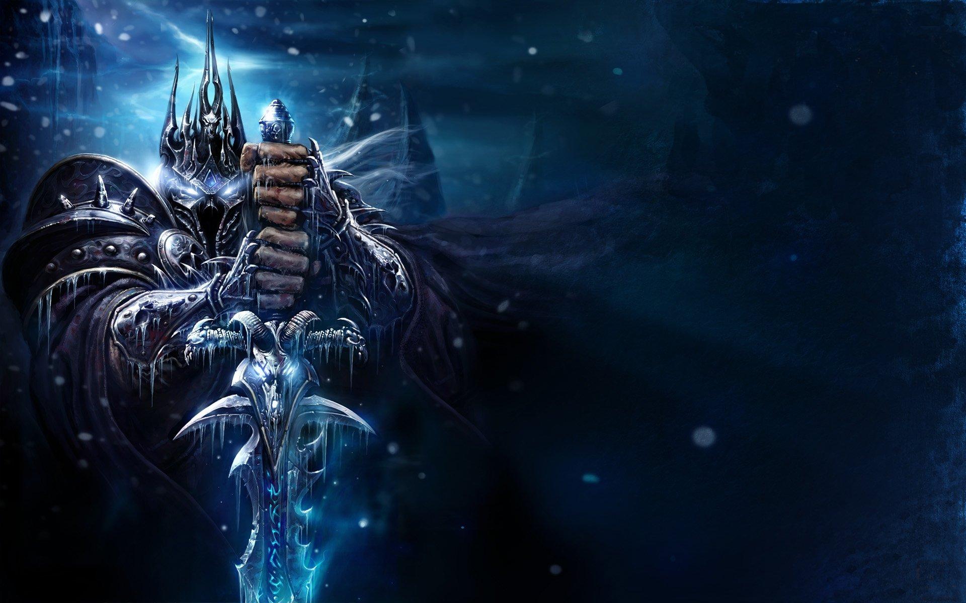 1920x1200 warcraft, Lich, King, Sword, Cold, Eyes, Fists Wallpaper HD / Desktop and Mobile Background