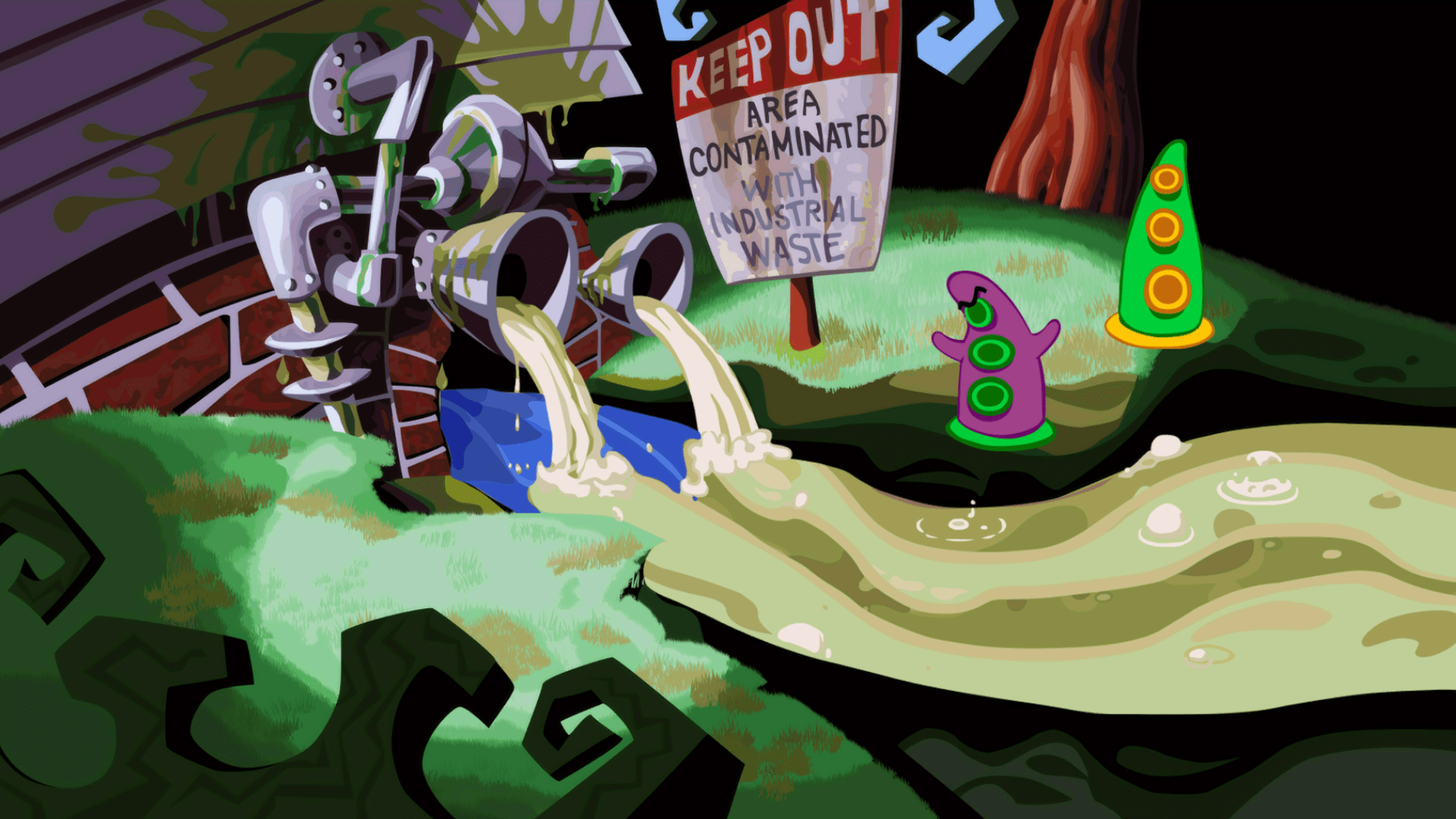 1920x1080 Day of the Tentacle Remastered screenshots!. Double Fine Productions