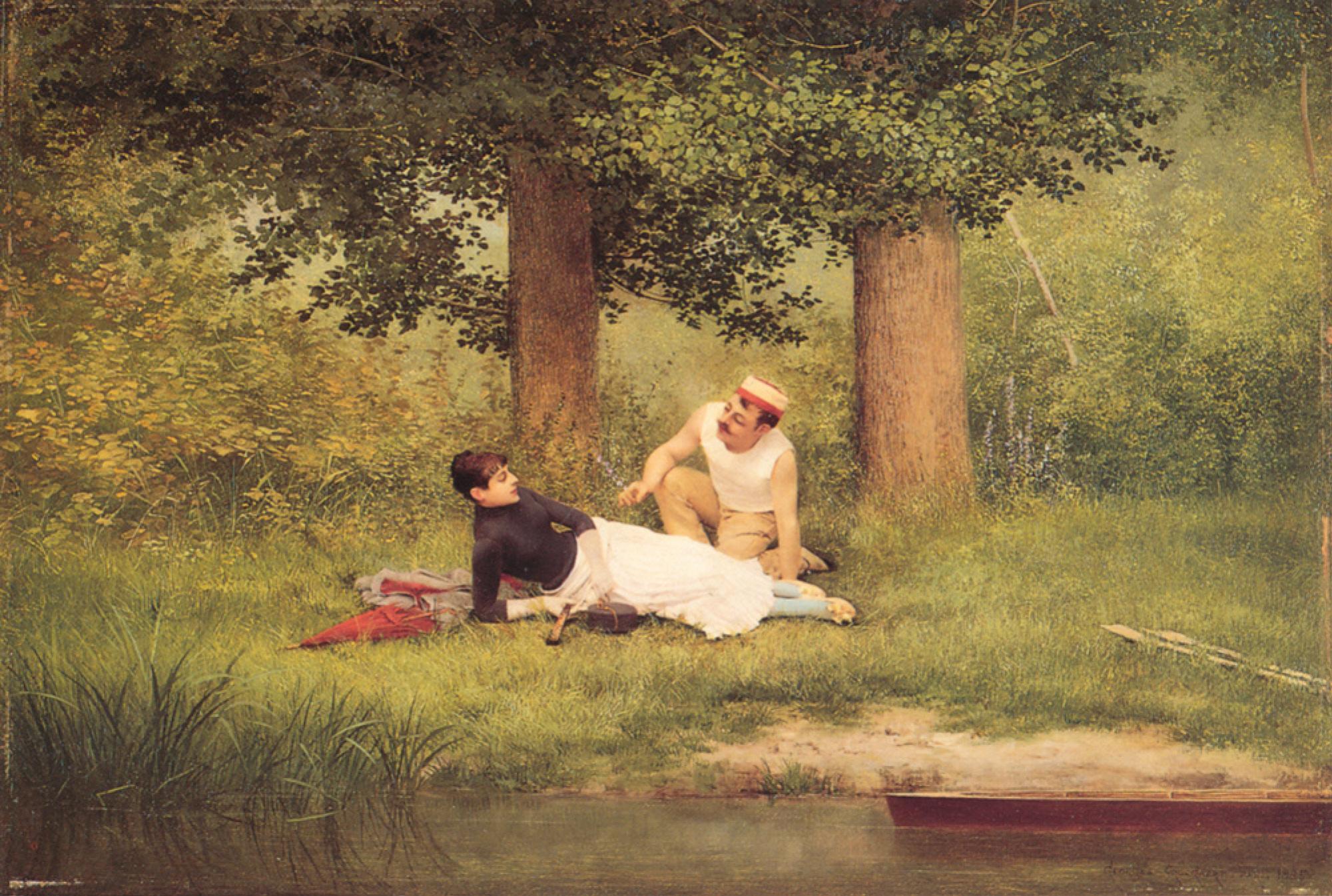 2000x1346 Flirting by Georges Kroeggaert: History, Analysis & Facts