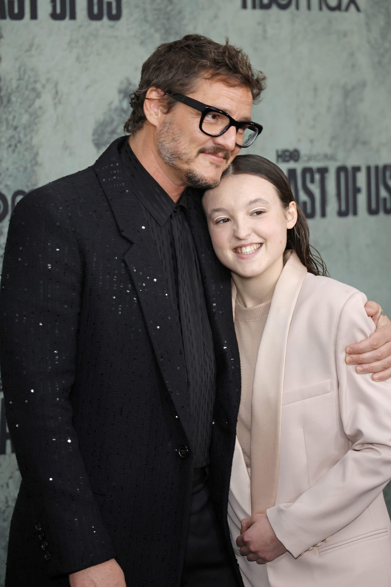 1600x2400 Pedro Pascal and Bella Ramsey step out for The Last of Us premiere