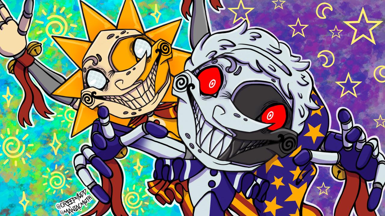 Sun and Moon FNAF Wallpapers - Top Free Sun and Moon FNAF Backgrounds