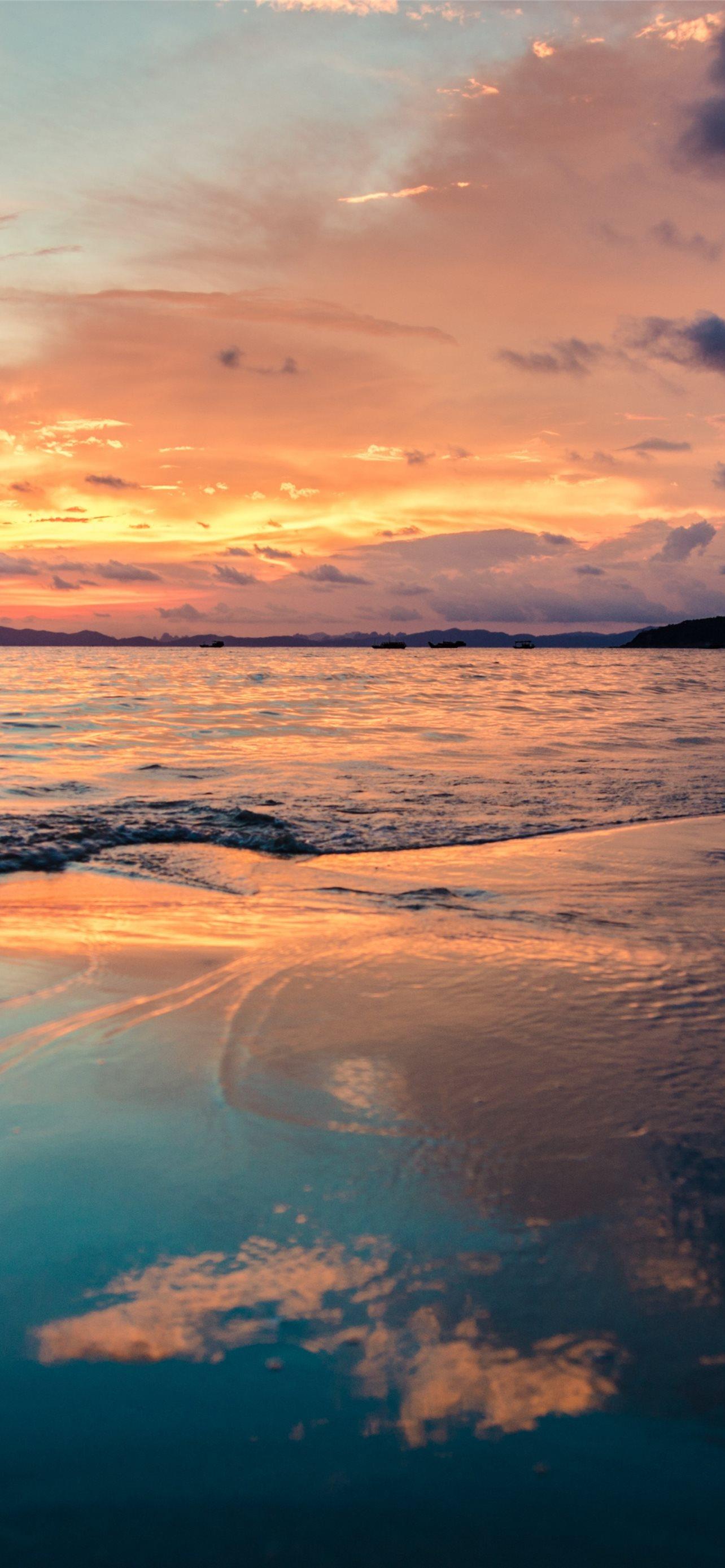 1284x2778 Best Sunset beach iPhone HD Wallpaper