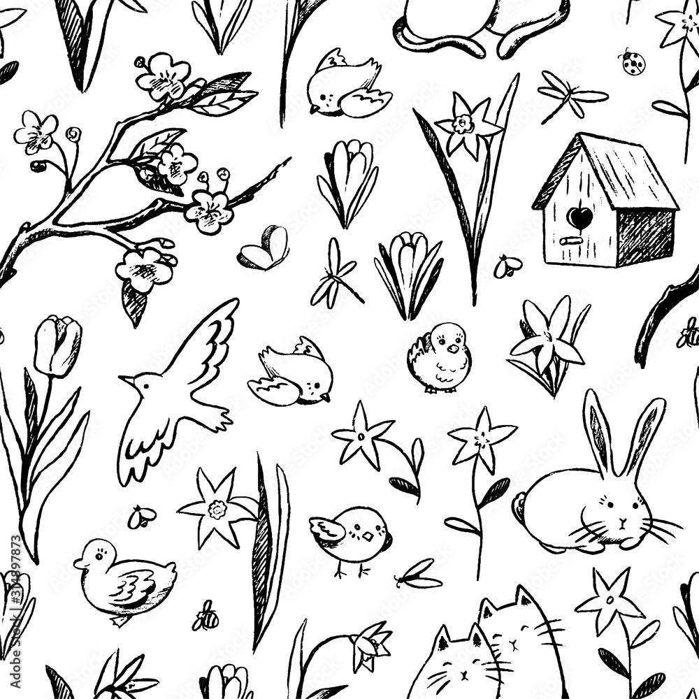Spring Drawing Wallpapers - Top Free Spring Drawing Backgrounds ...