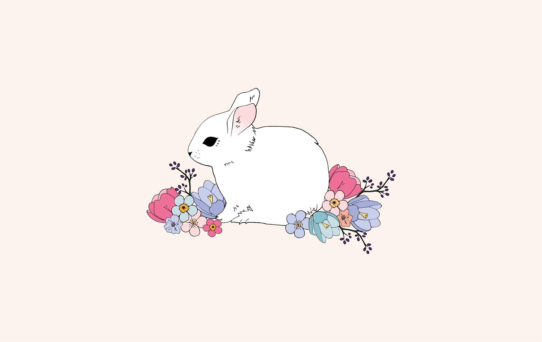 1901x1201 Spring bunny desktop wallpaper