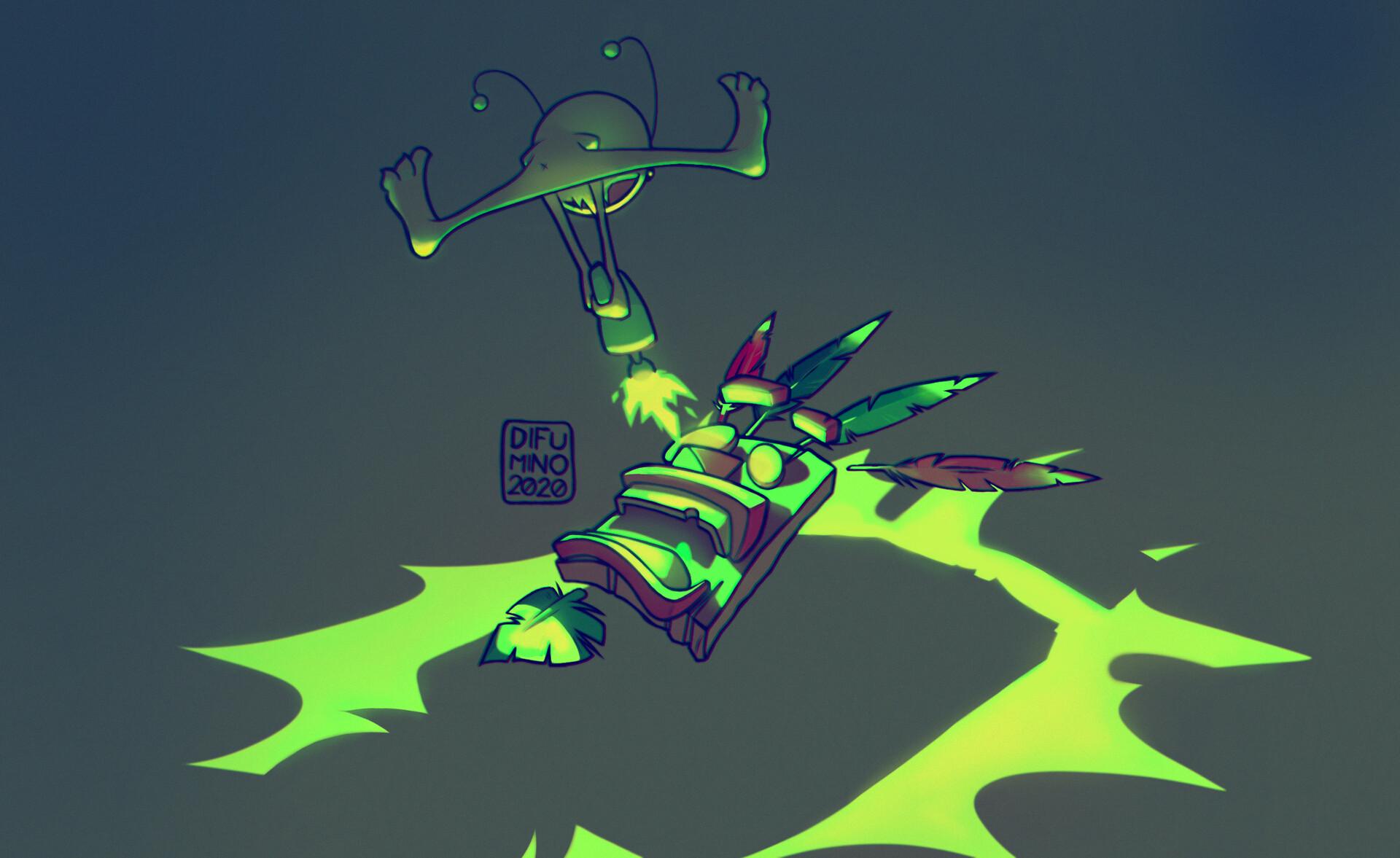 1920x1177 Alien Hominid vs Aku Aku