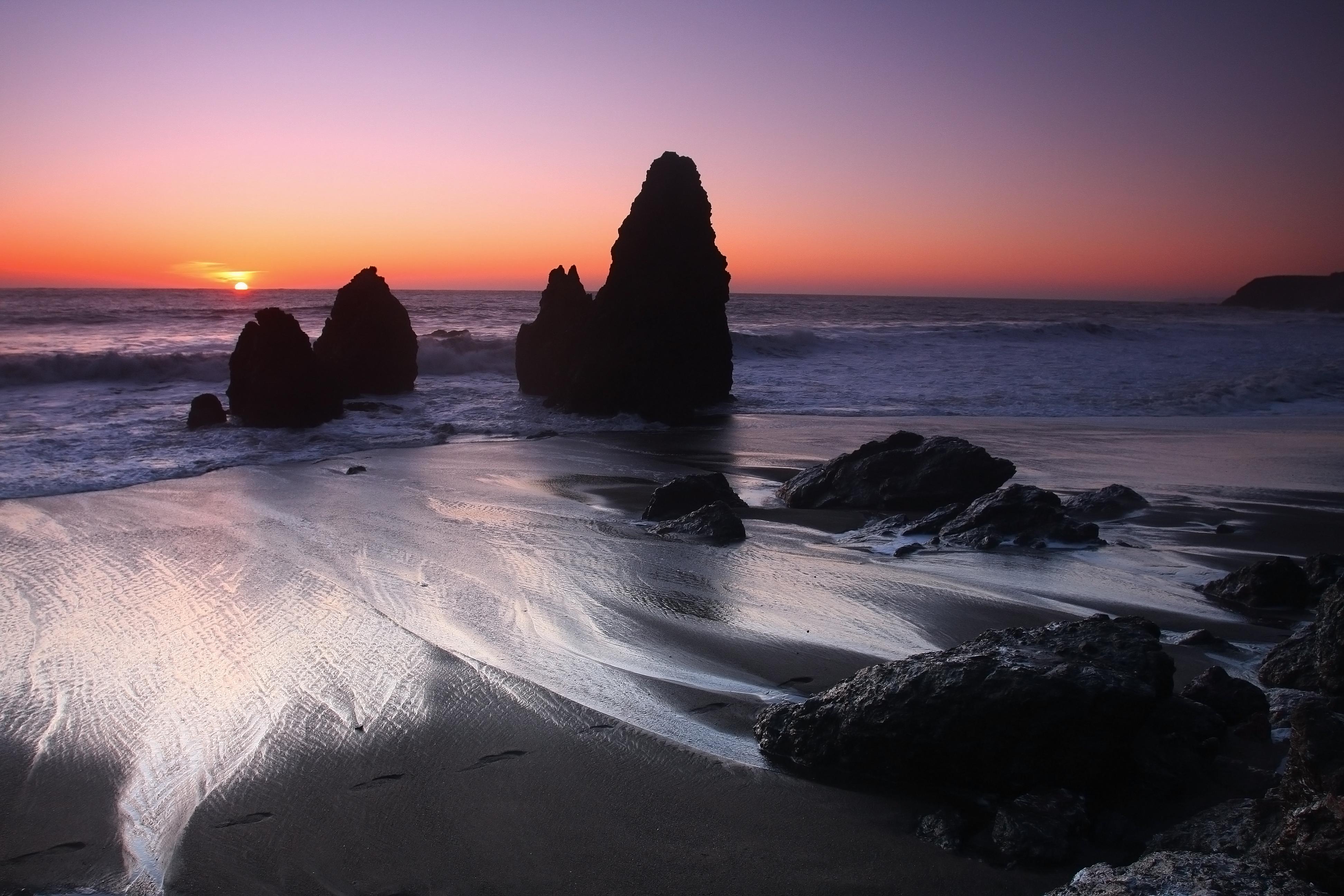 3888x2592 Wallpaper der Woche: Strandstimmung im Sonnenuntergang [Download]