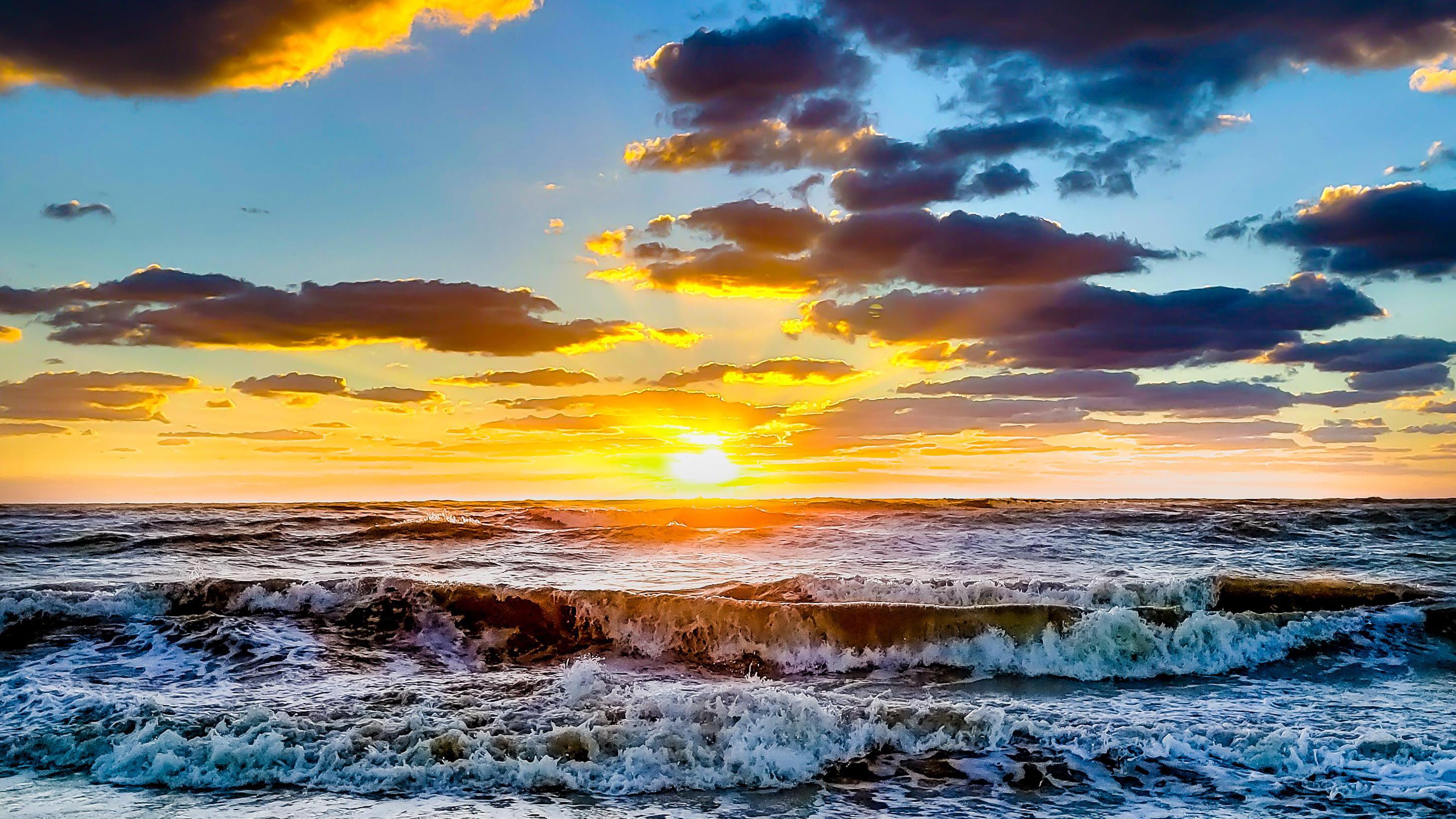 2927x1646 Kostenlose Hintergrundbilder Meer, Horizont, Natur, Ozean, Sonnenuntergang, Bilder Für Ihren Desktop Und Fotos
