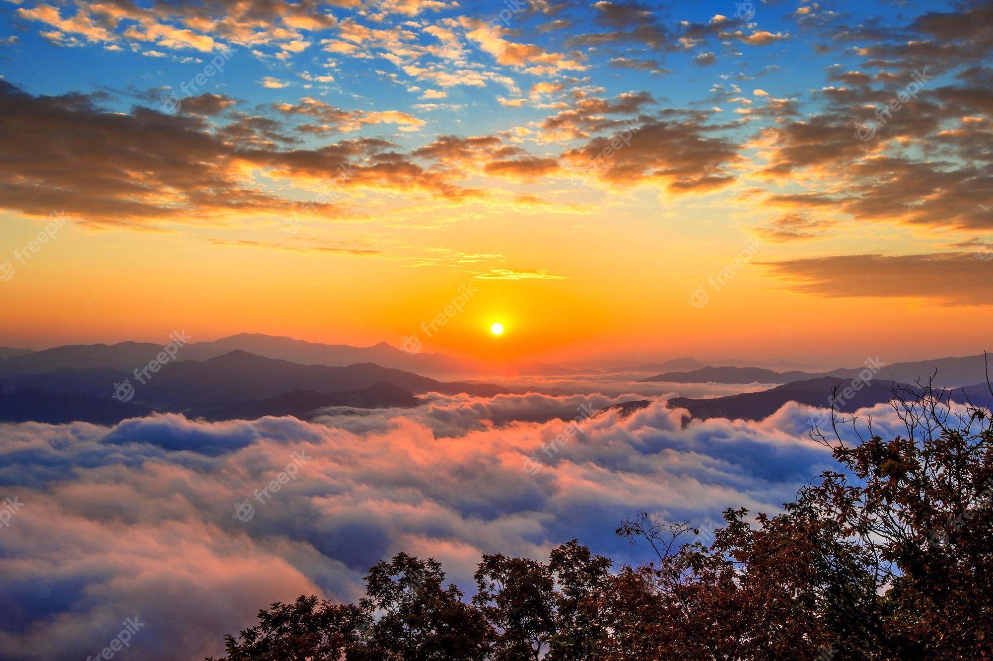 2000x1331 Sonnenaufgang Morgen Bilder Download auf Freepik